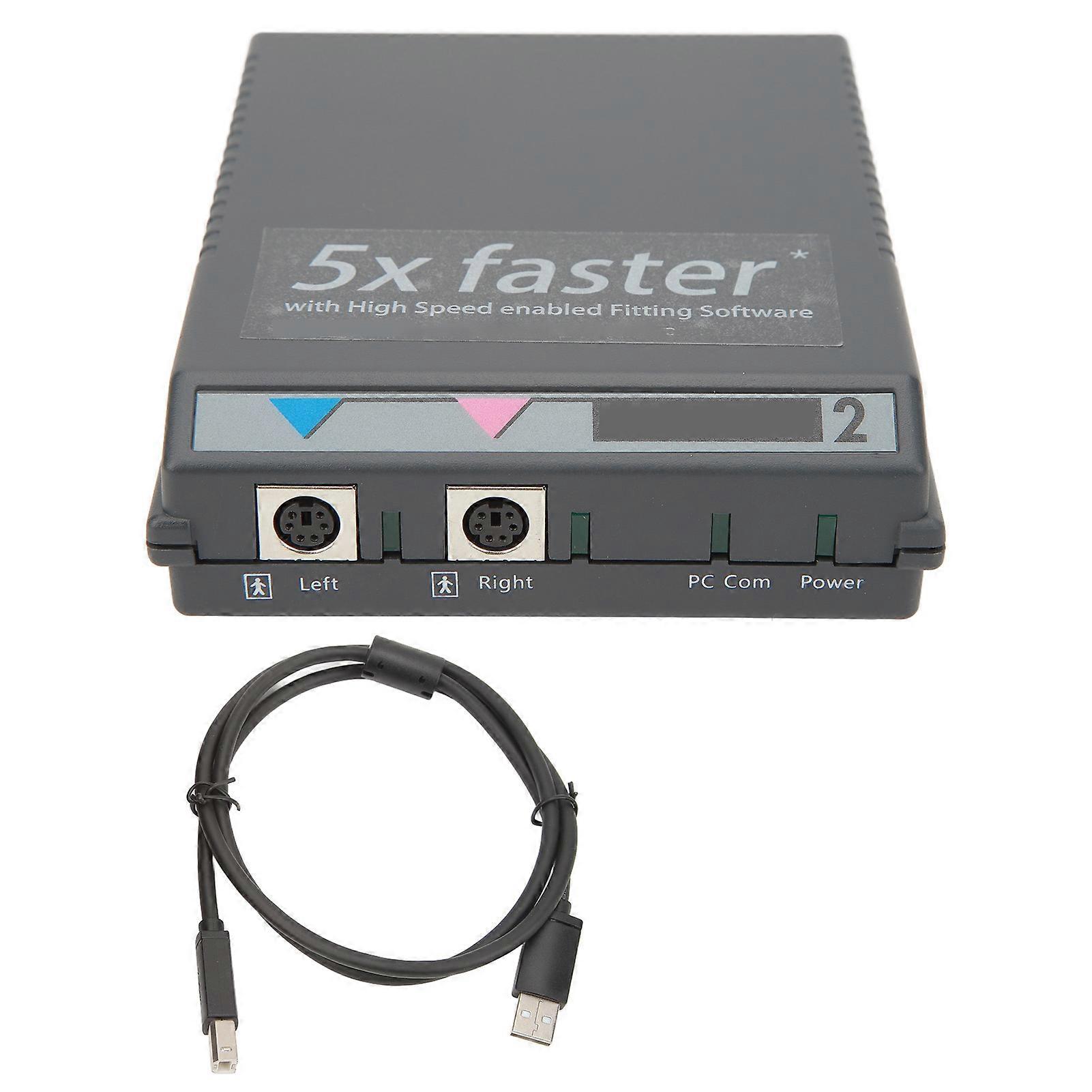 Digital Sound Aid Machine Fully Compatible USB Professional Programming Box for Siemens Black