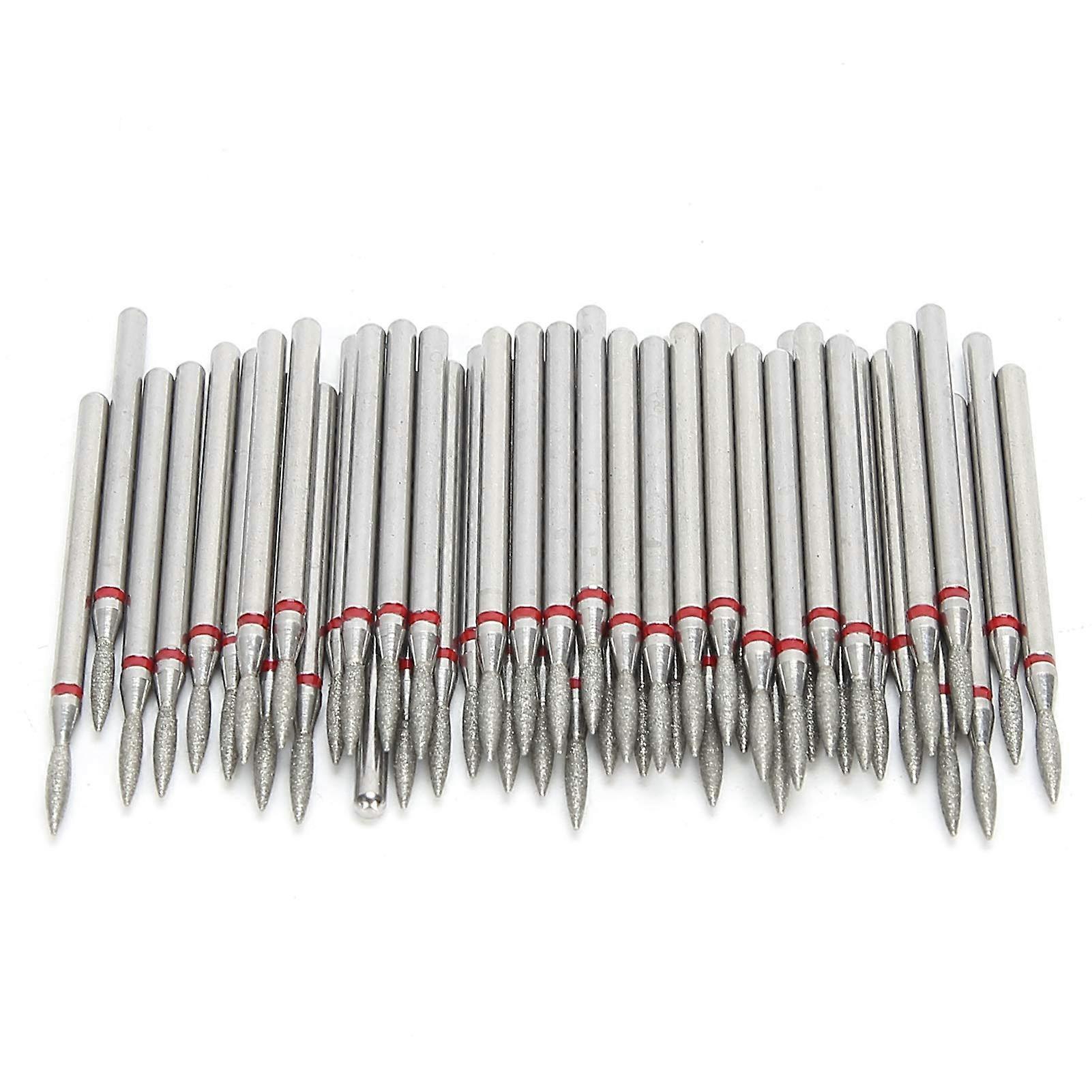 Nail Drill Bits Set of 50 Professional High-Quality Grinding Heads for Manicure Pedicure Nail Care Tools