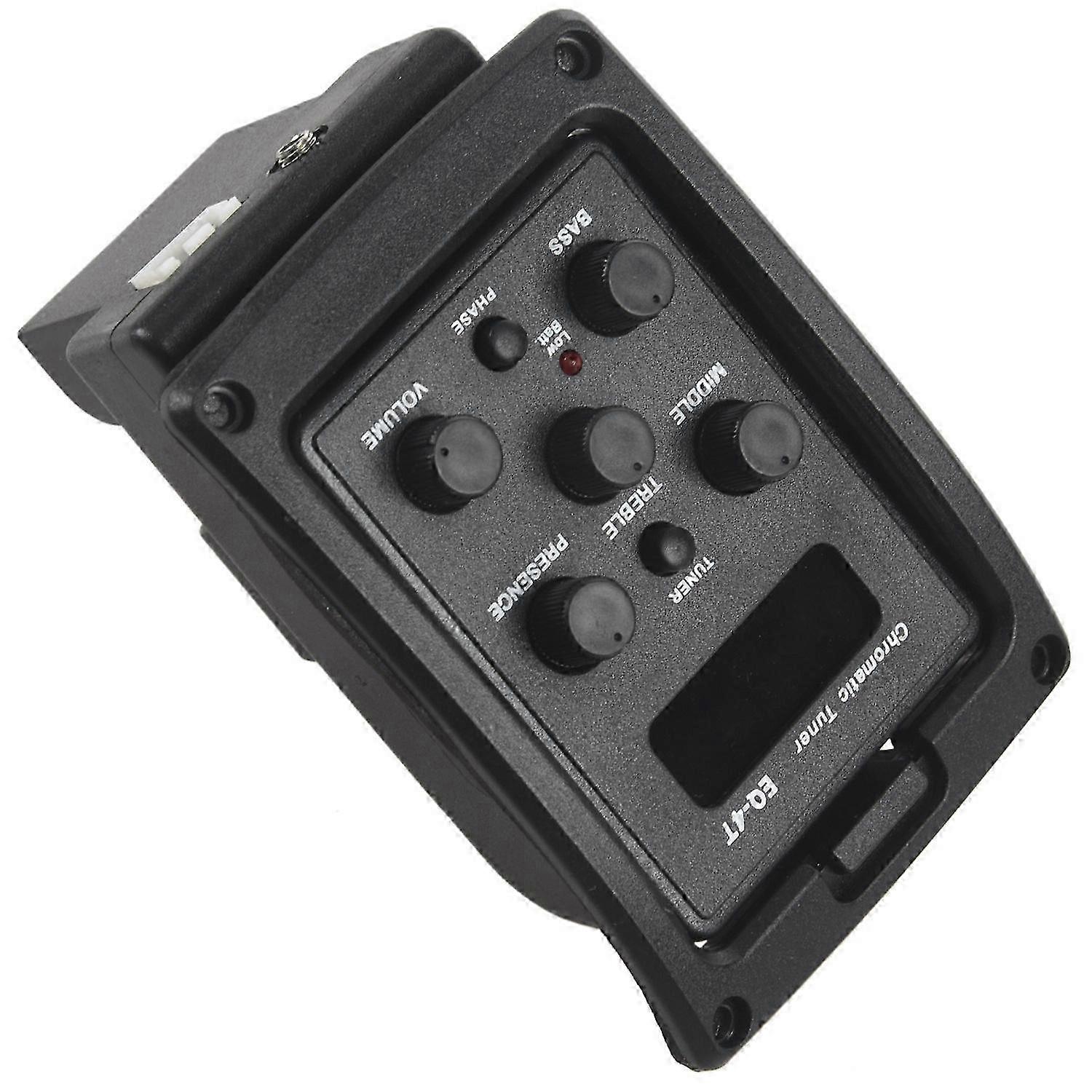 Acoustic Guitar Preamp with 4-Band EQ, Built-in LCD Tuner & Volume Control