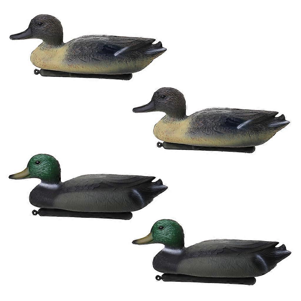 3D DUCK HOUKUTIN Kelluva viehe ulkona metsästys Kalastus Valokuvaus - 4 kpl