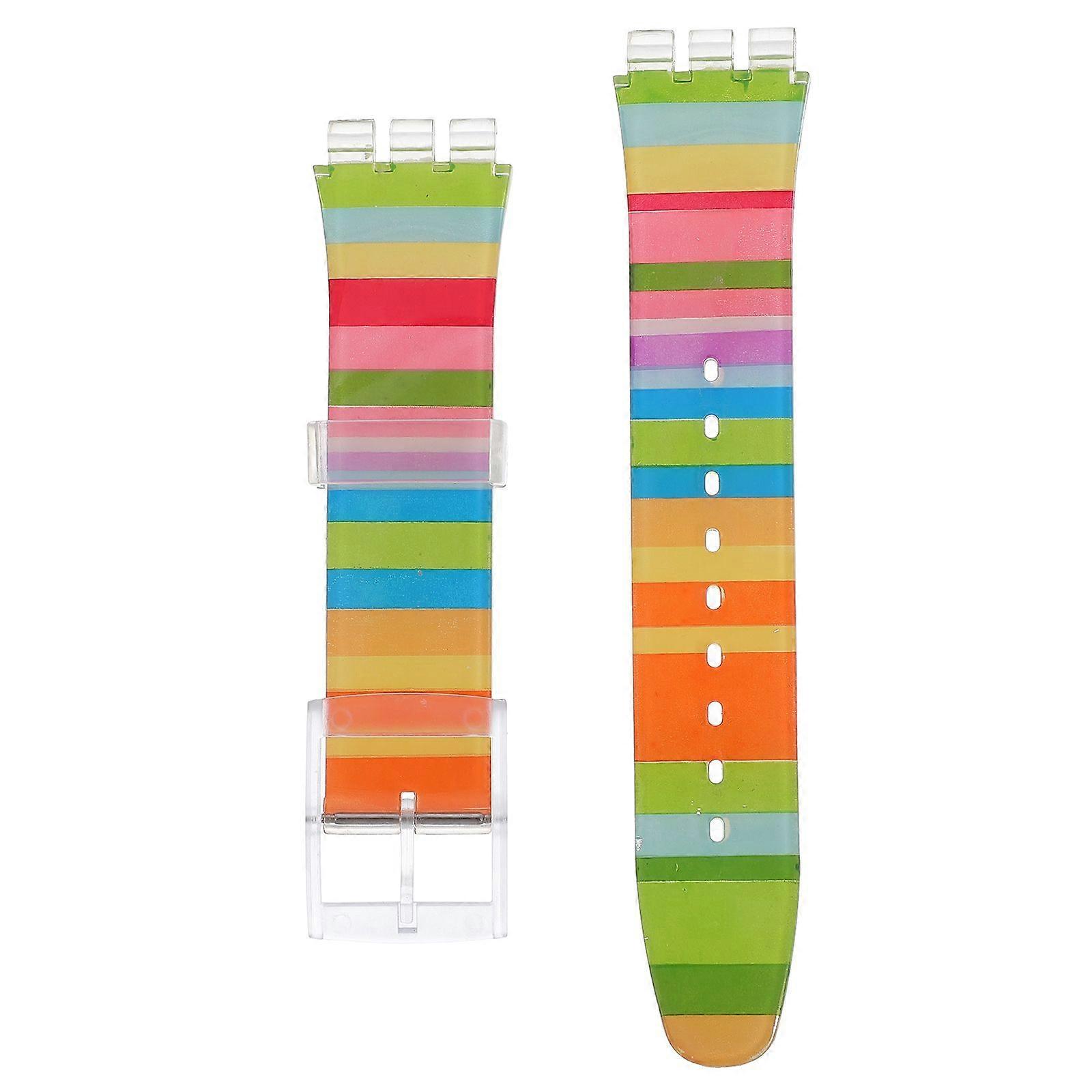 Portable 19mm Watchband Strap Replacement Waterproof Silicone Watch Strap