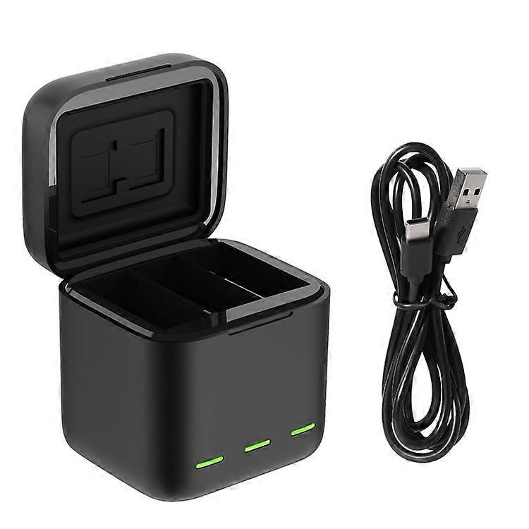 TELESIN S0-BCG-10-TGP Compatible For GoPro Hero 13 3-Slot Battery Charging Box Memory Card Storage Case