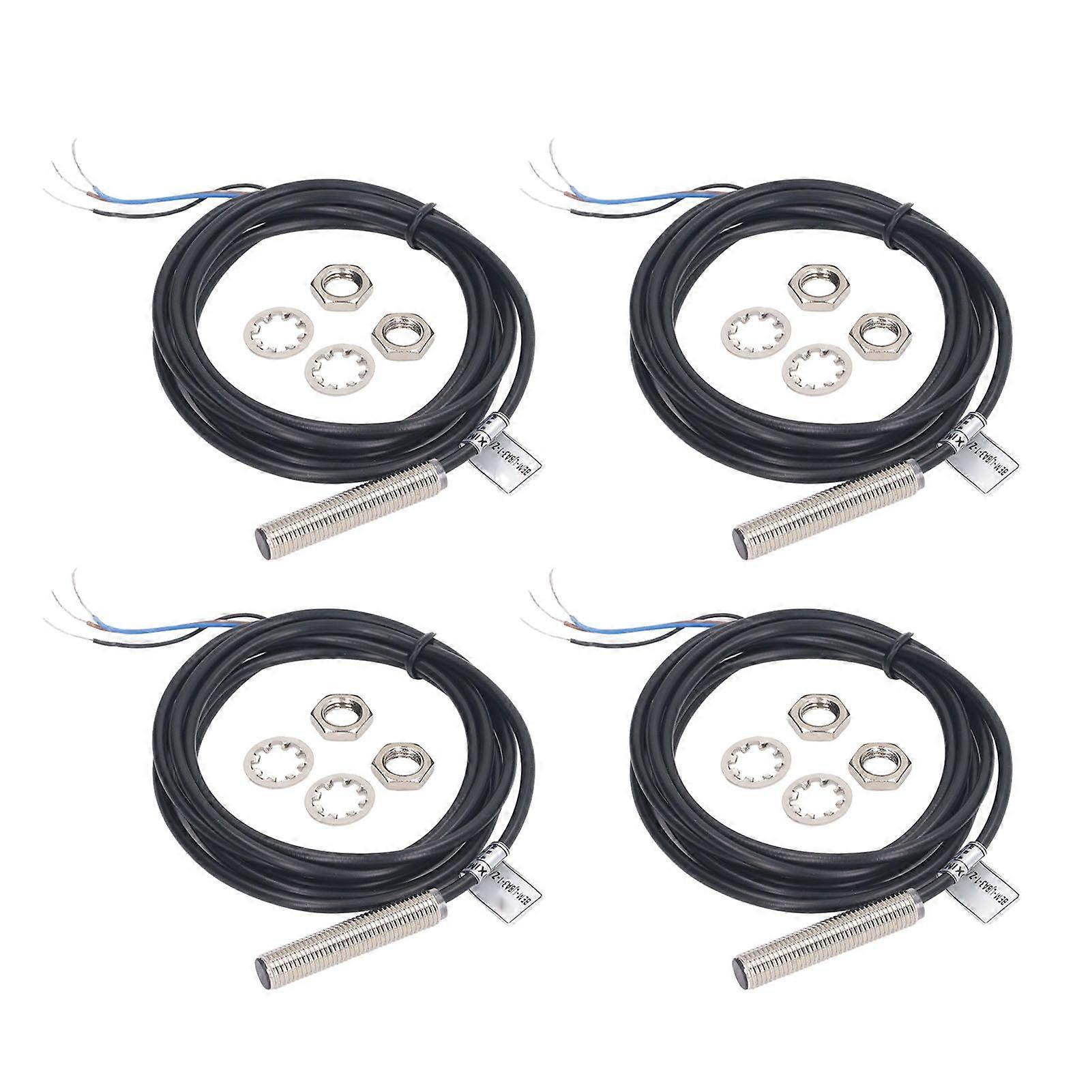 2025 Latest Model 4 Sets Inductive Proximity Switch 8mm Diameter NPN Output 3