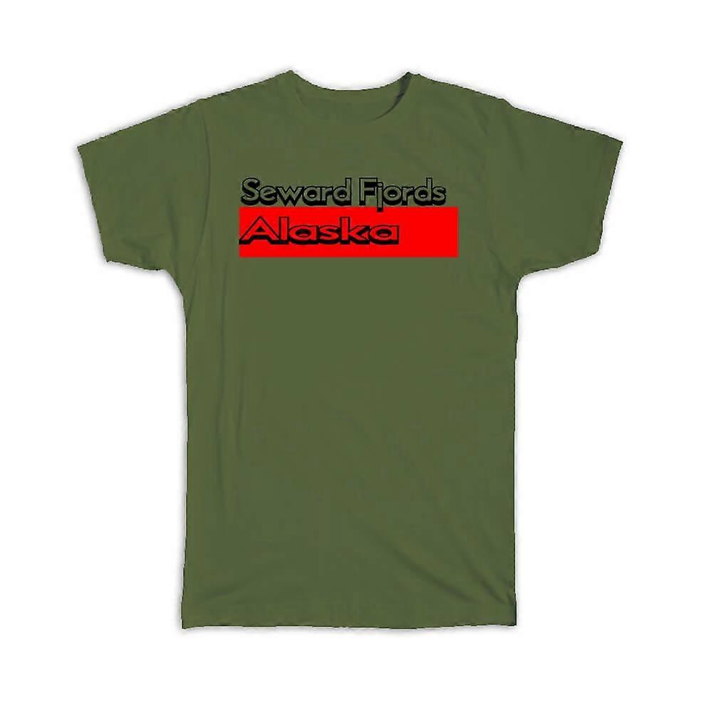 Gift T-Shirt: Seward Fjords Alaska Rectangle