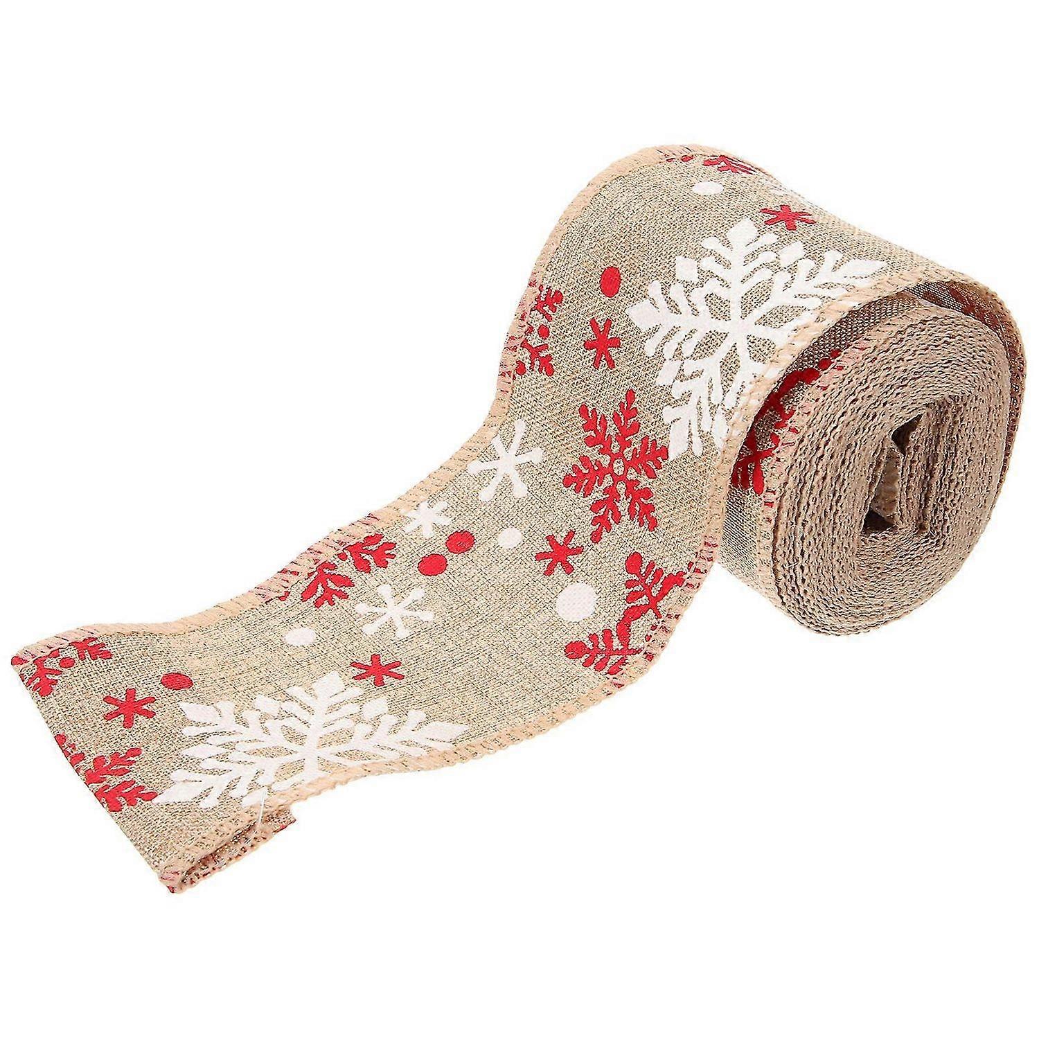 1 Roll of Xmas Party Decorative Ribbon Christmas Crafts DIY Ribbon Wrapping Ribbon