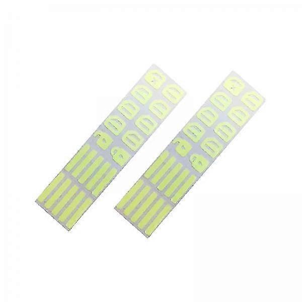 2-6pack 2x Car Control Switch Button Luminous Stickers Auto Night Fluorescent
