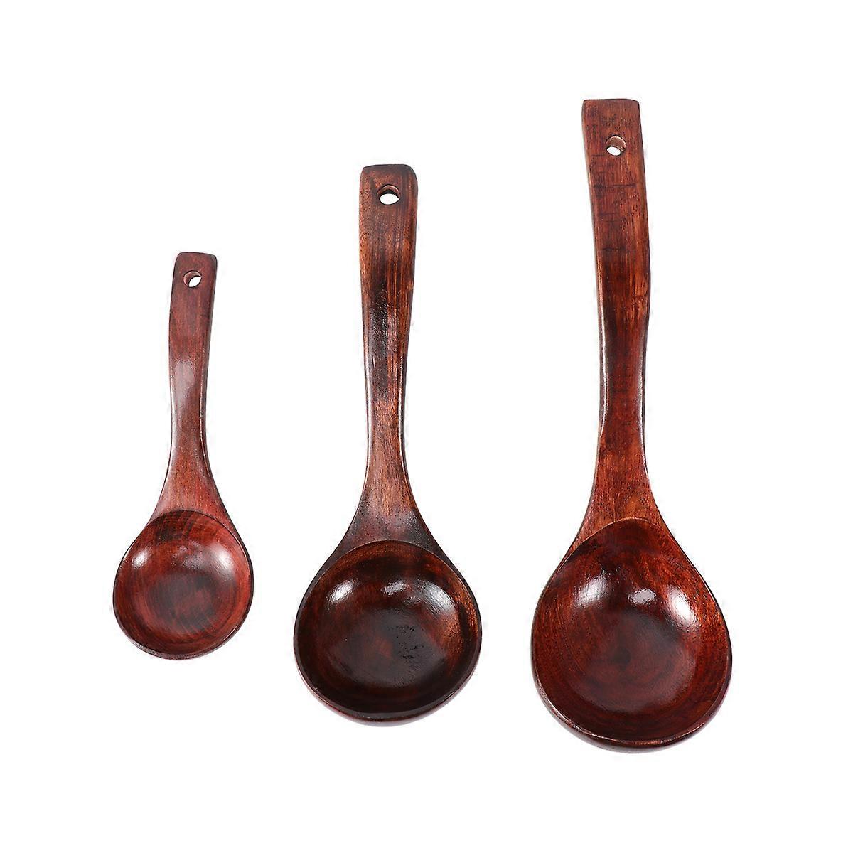 Wooden Dinner Spoons, Functional and Stylish Utensils for Serving Soups and Porridge