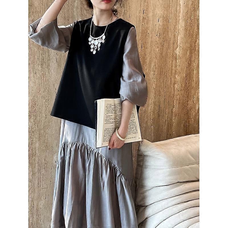 Spring Back Split Suit Vest Women Simple Chic Exquisite Layering Top