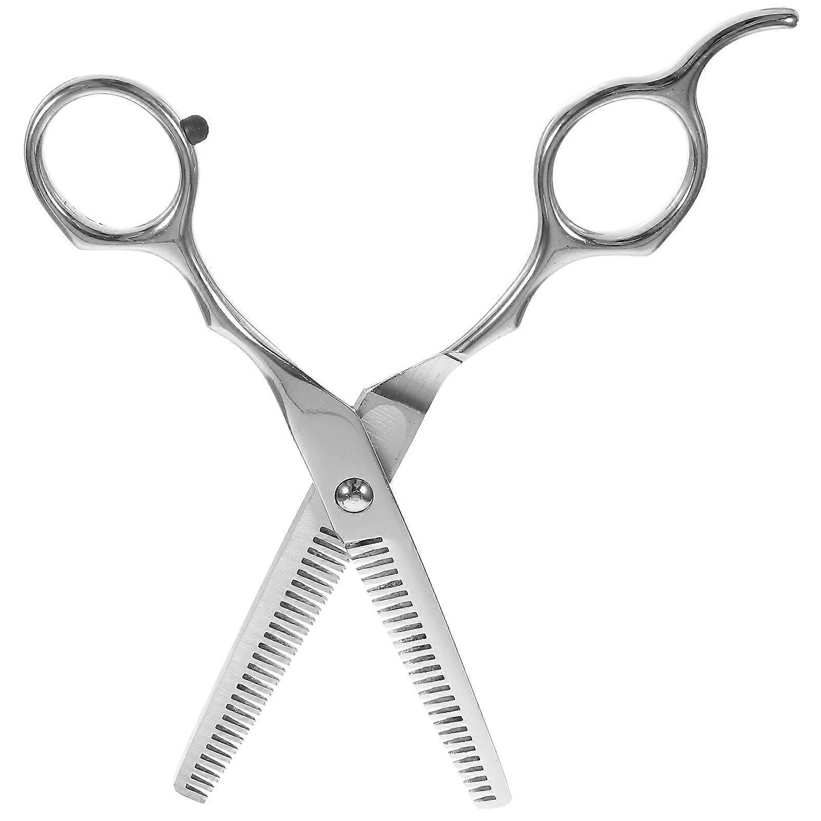 Professional Salon Scissors for Hairdressing Made of Durable Stainless Steel with TwoSided Design 17cm