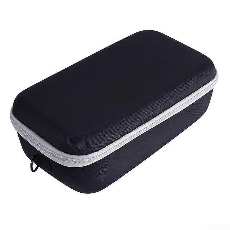 Speaker Organizer Bag, Shockproof EVA Case with Velvet Lining, Mesh Pocket, Double Zipper, Hand/Shoulder Strap, Compatible with Most Gray Speakers