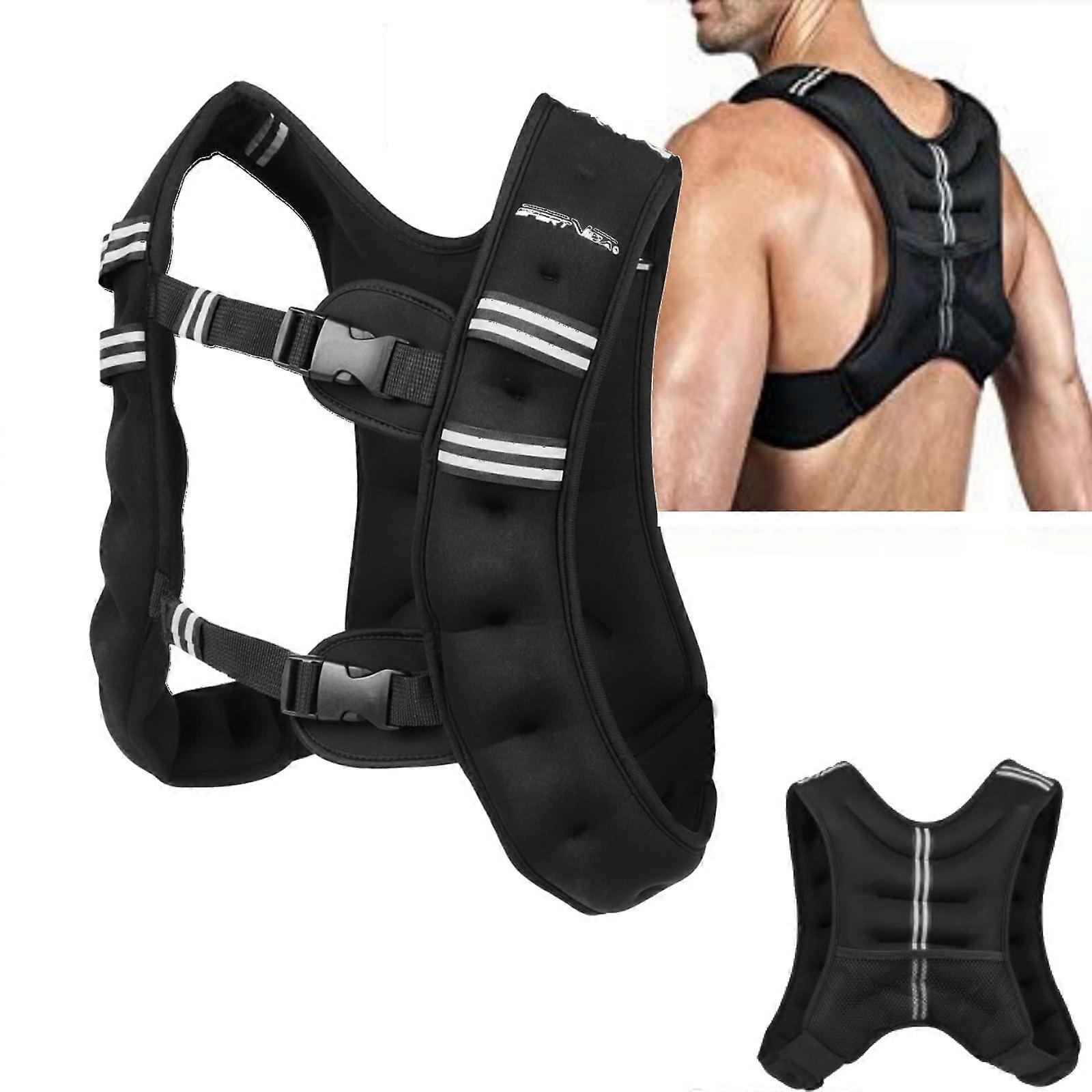 Weight Vest Training Vest with Weight Cuffs 5 kg Running Jacket Bodybuilding Calisthenics Weight Loss