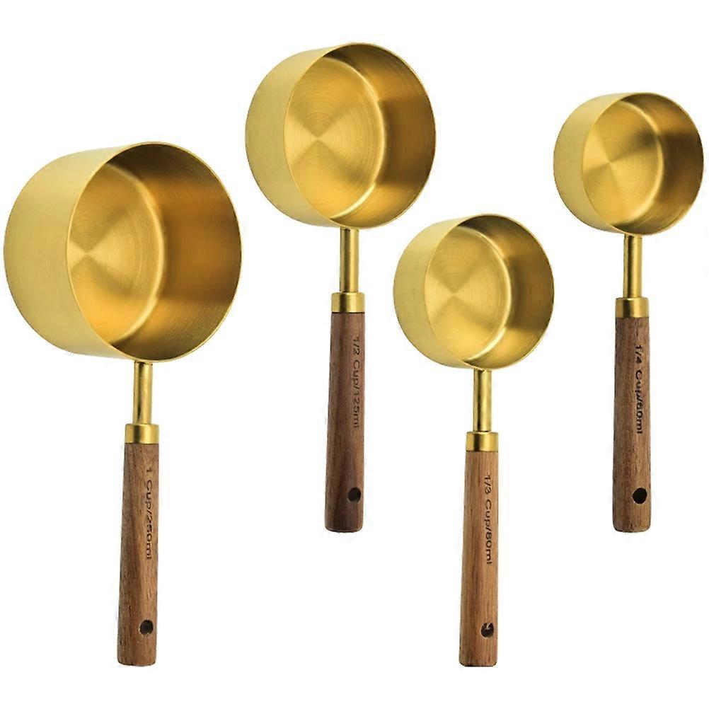 Stainless Measuring Spoons Ergonomic Handle Practical Design for Kitchens Home Use 4Pcs