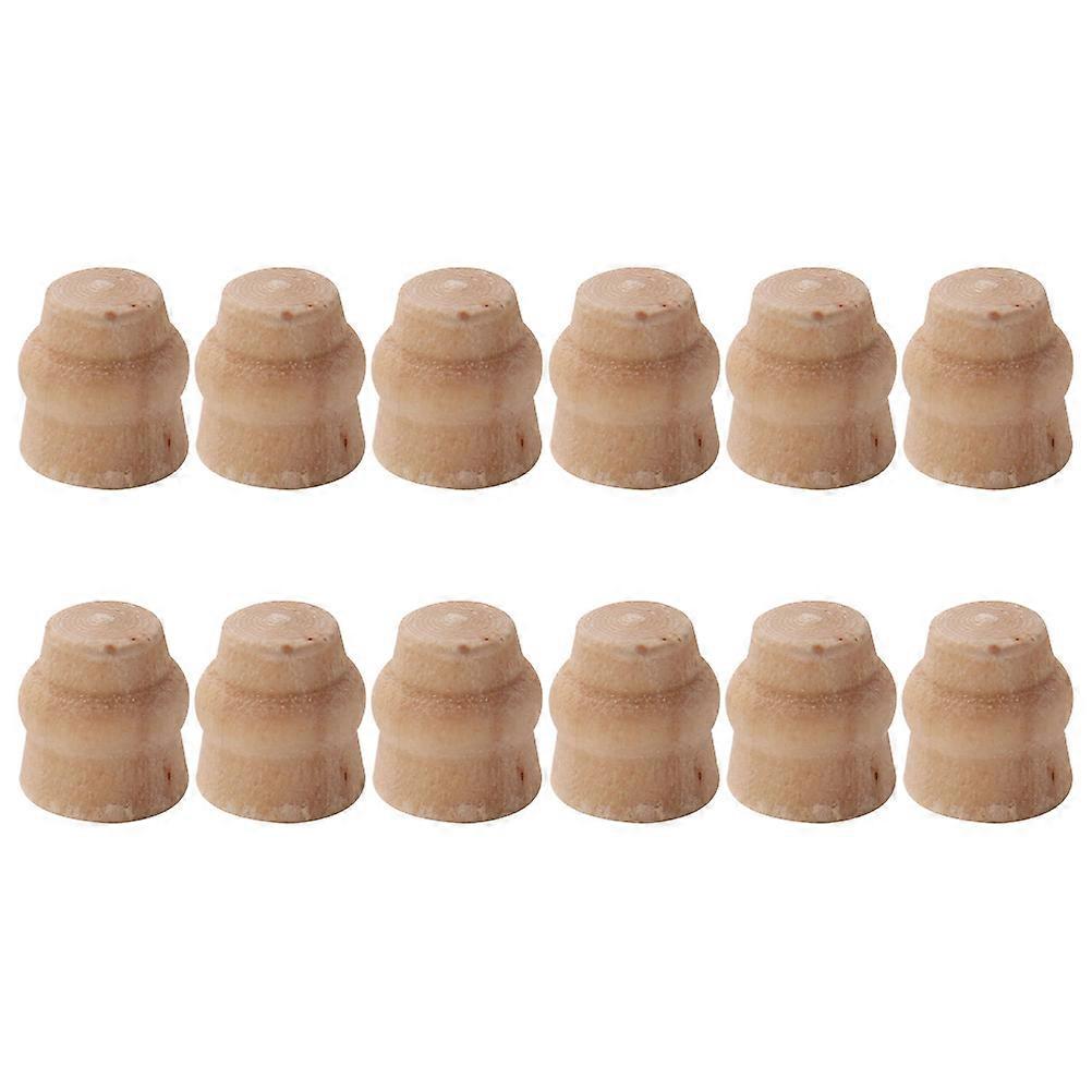 12pcs Mini Wooden Table Legs for Dollhouse Furniture, DIY Miniature Models & Craft Collectors