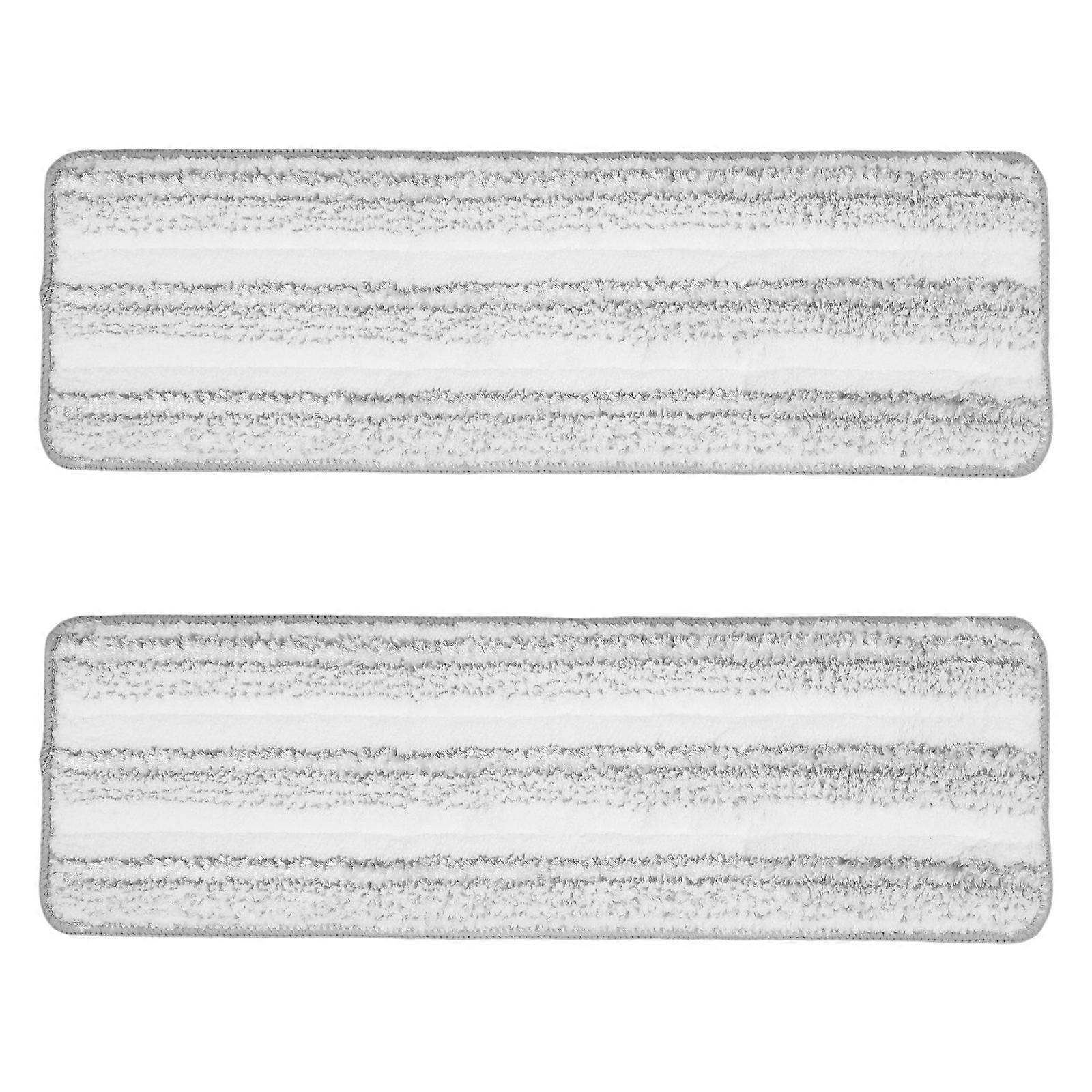 Washable Mop Pads Replacement for Flat Mops Durable, Absorbent, Quick Drying for All Floor Types 2pcs Household Use