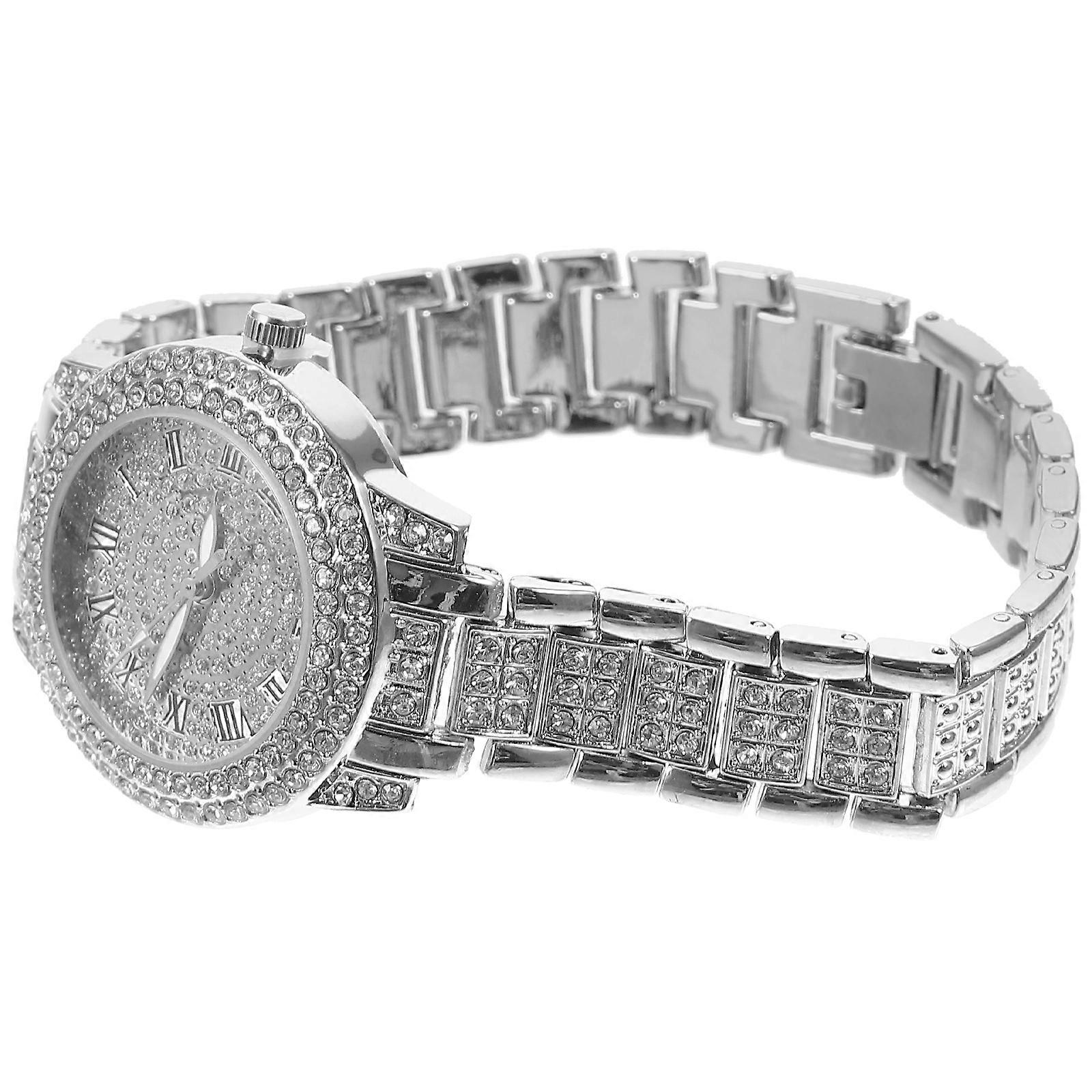 Elegant Men's Diamond Bracelet Watch Lightweight, Comfortable & Durable Design for Various Occasions