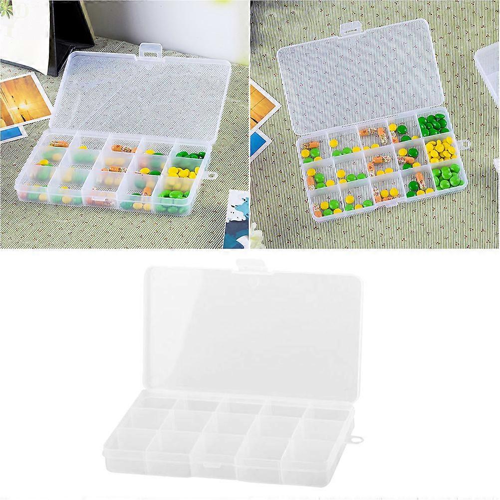Pill Travel Case Rectangular Waterproof Moisture Proof Storage Container 6.7×3.9×1.0in For Elderly Seniors 2Set