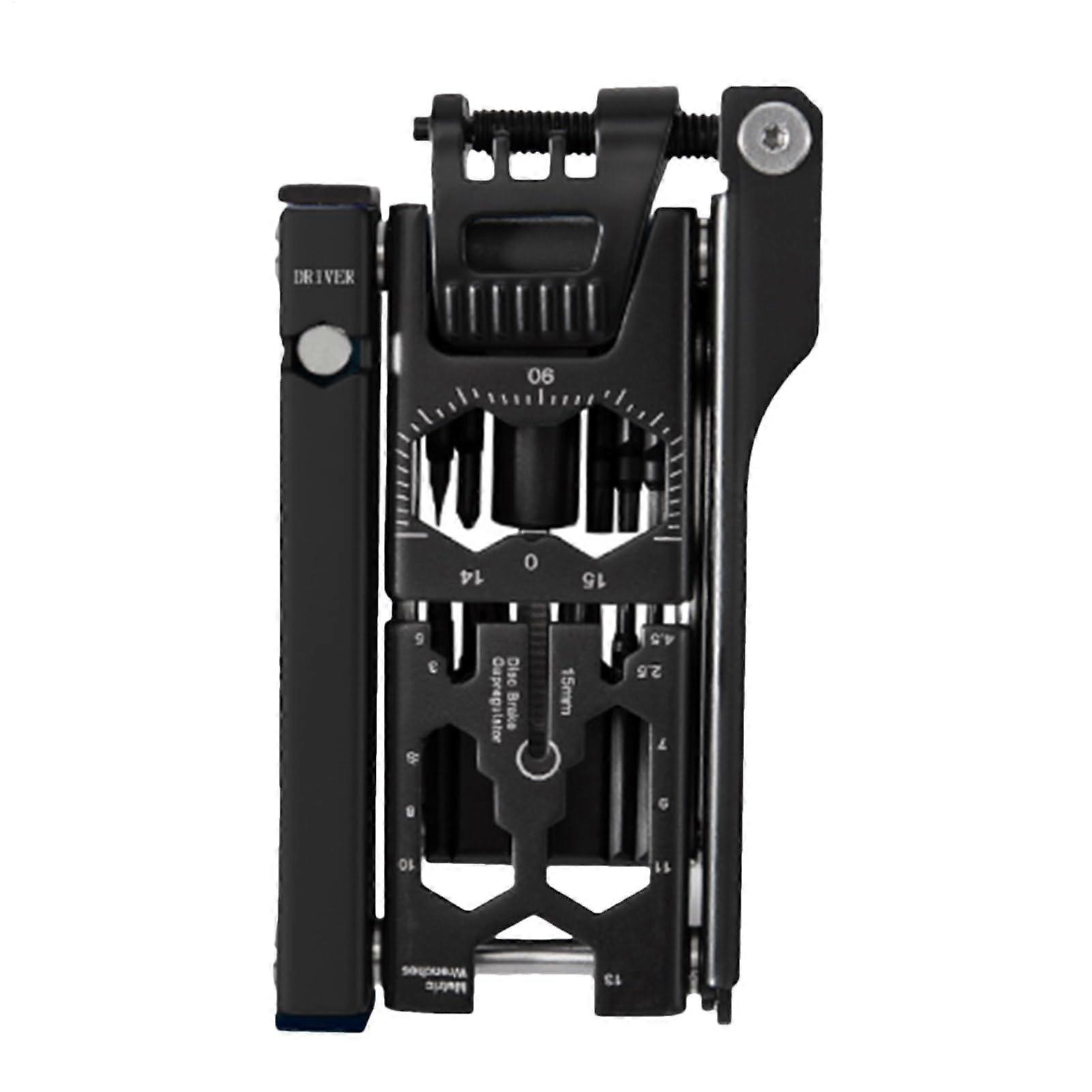Bicycle Repair Kit - Complete 38-Piece Multi-Tool Set with Removable Screwdriver Bits and Integrated Bottle Opener