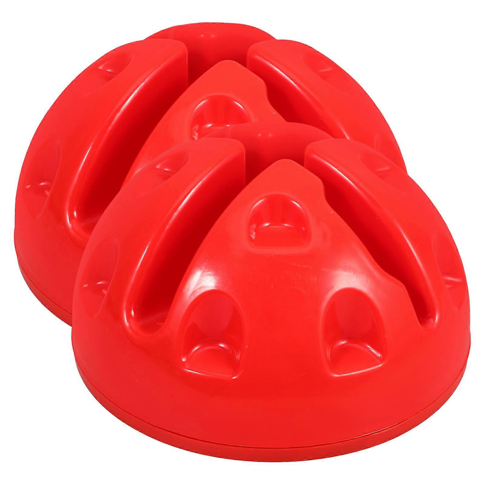 Football Accessories Agility for Sports Training Durable Round Design 2Pcs