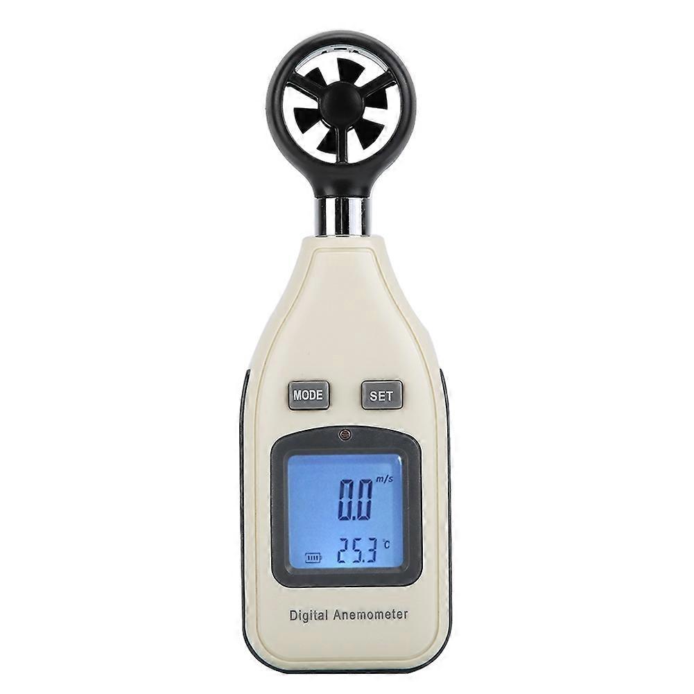 Portable Digital LCD Anemometer Wind Speed Gauge Temperature Measuring Instrument Alarm