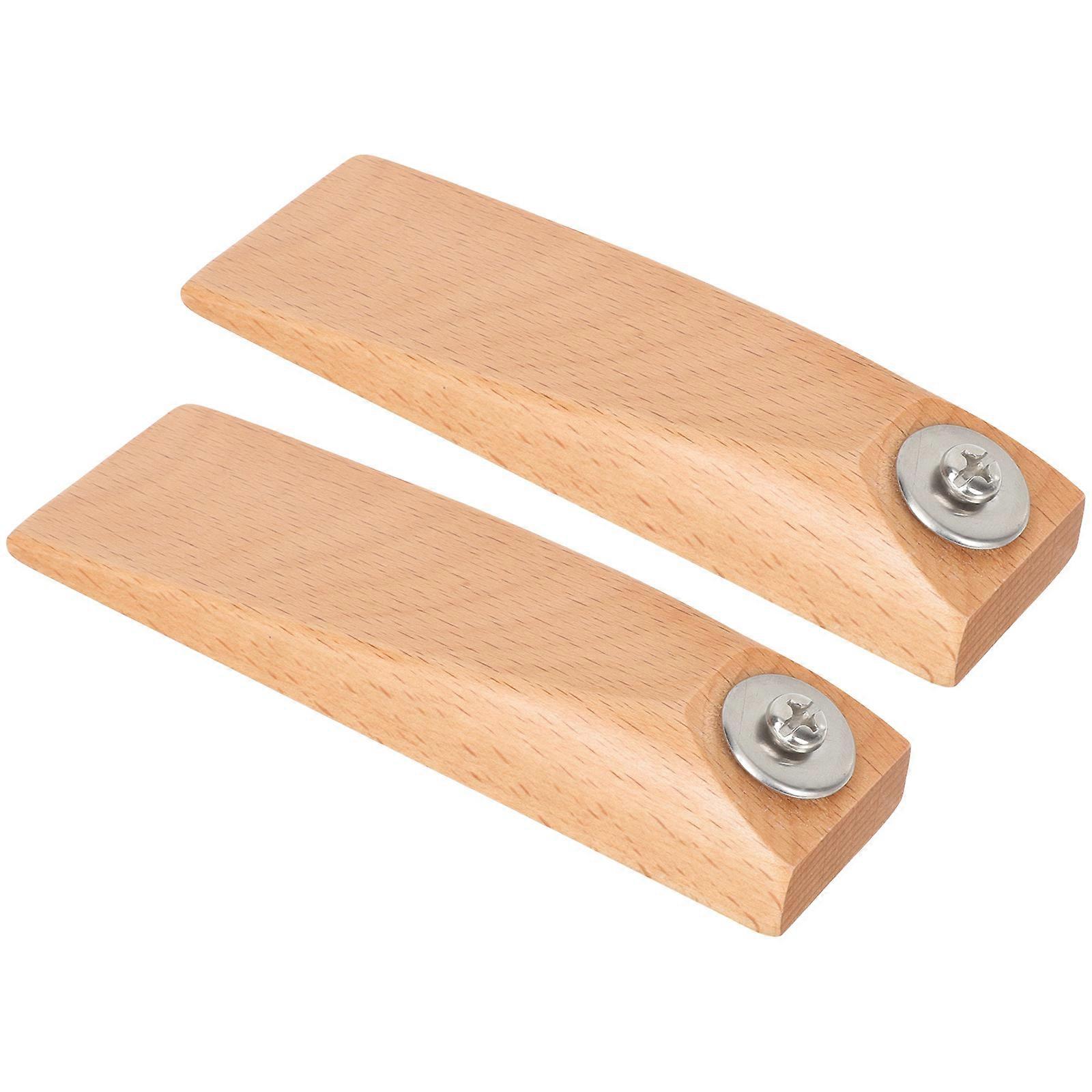 Anti Heat Pot Lid Handle Khaki Color 14.5x4.8cm 2Pcs