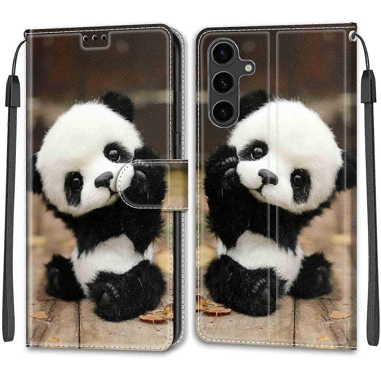 Panda Leather Phone Case For Samsung Galaxy A26 5G A16 A13 5G/M13 5G/A04 A72 5G Book Cover Flip