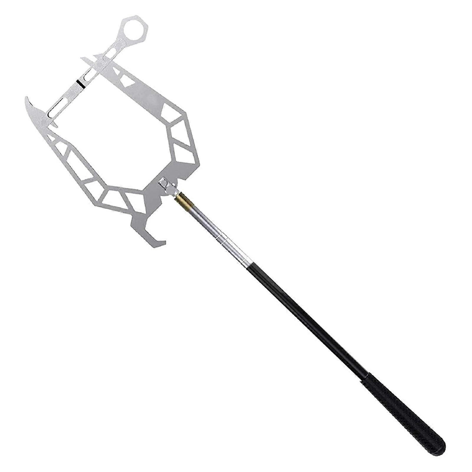wojonifuiliy01 Telescopic Boat Bridge Hook, Automatic Dock Hook, Stainless Steel, Wire Guide, Parking Tool, Mooring Rope, Dock Hook, Boat, UType