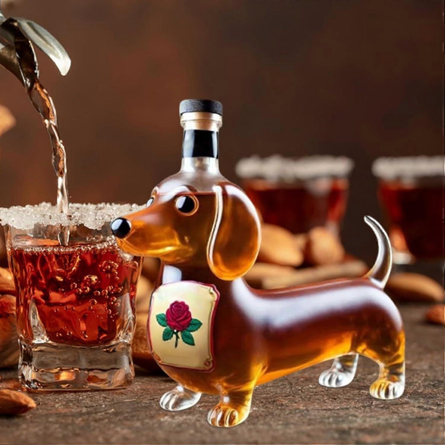 Produktbild von VDLLQYN, Decantador De Whiskey Tierischer Whisky-Dekanter, Löwe-Wein- Dekanter, Transparenter Likörspender Aus Glas For Tequila, Scotch, Rum, Bourbon, Wodka-Whisky-Karaffe ,Wein-Spender(1000ml/33.8ml
