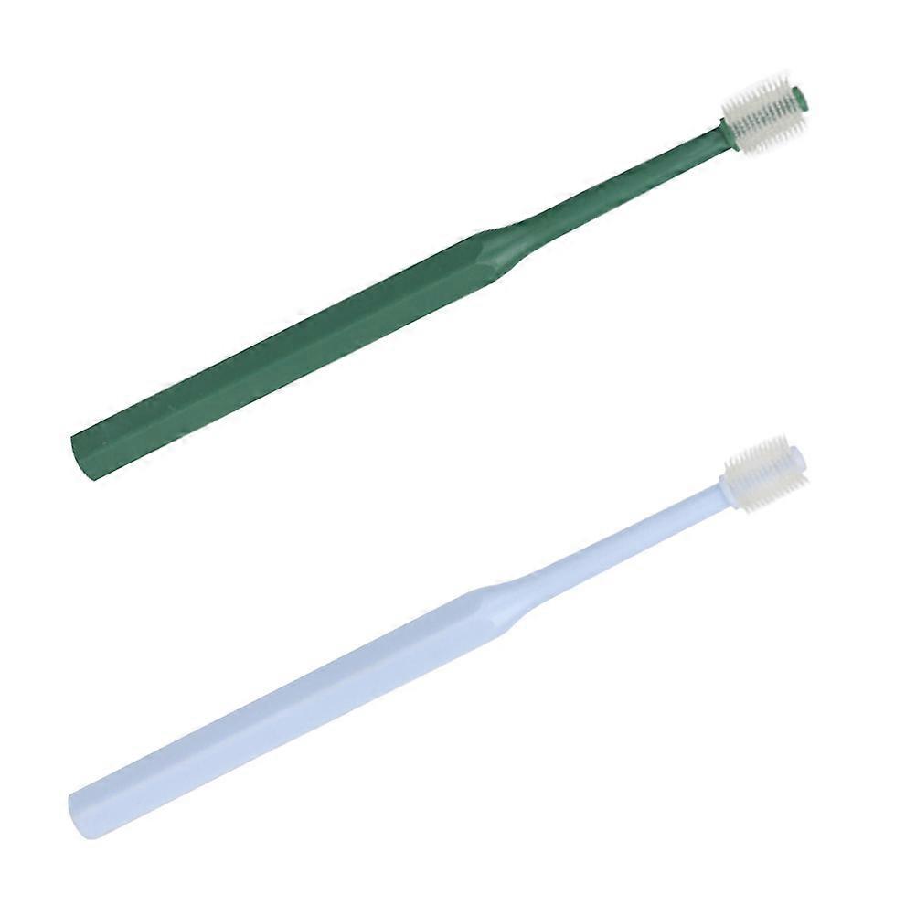 Pet Tooth Cleaning Brush Heads for Dogs and Cats 2 Pack Reusable Oral Care Toothbrush for Portable Pet Grooming