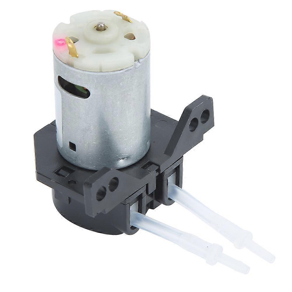 Garden Multi Functional Mini Right Angle 12V DC Peristaltic Liquid Pump Dosing Pump Hose Pump(Black )