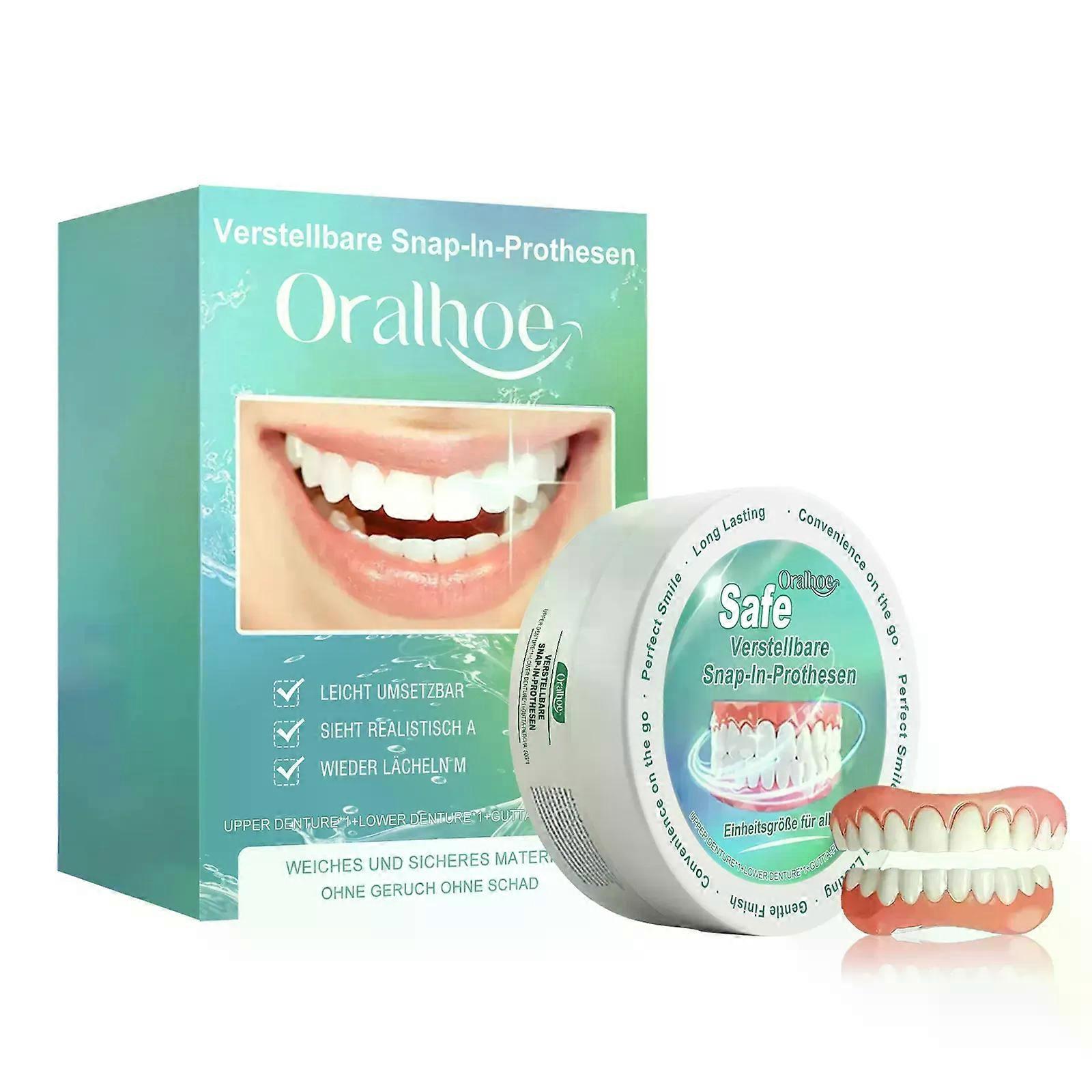 義歯リラインキット、入れ歯、歯セット、スナップオン義歯歯シリコン義歯上および下義歯