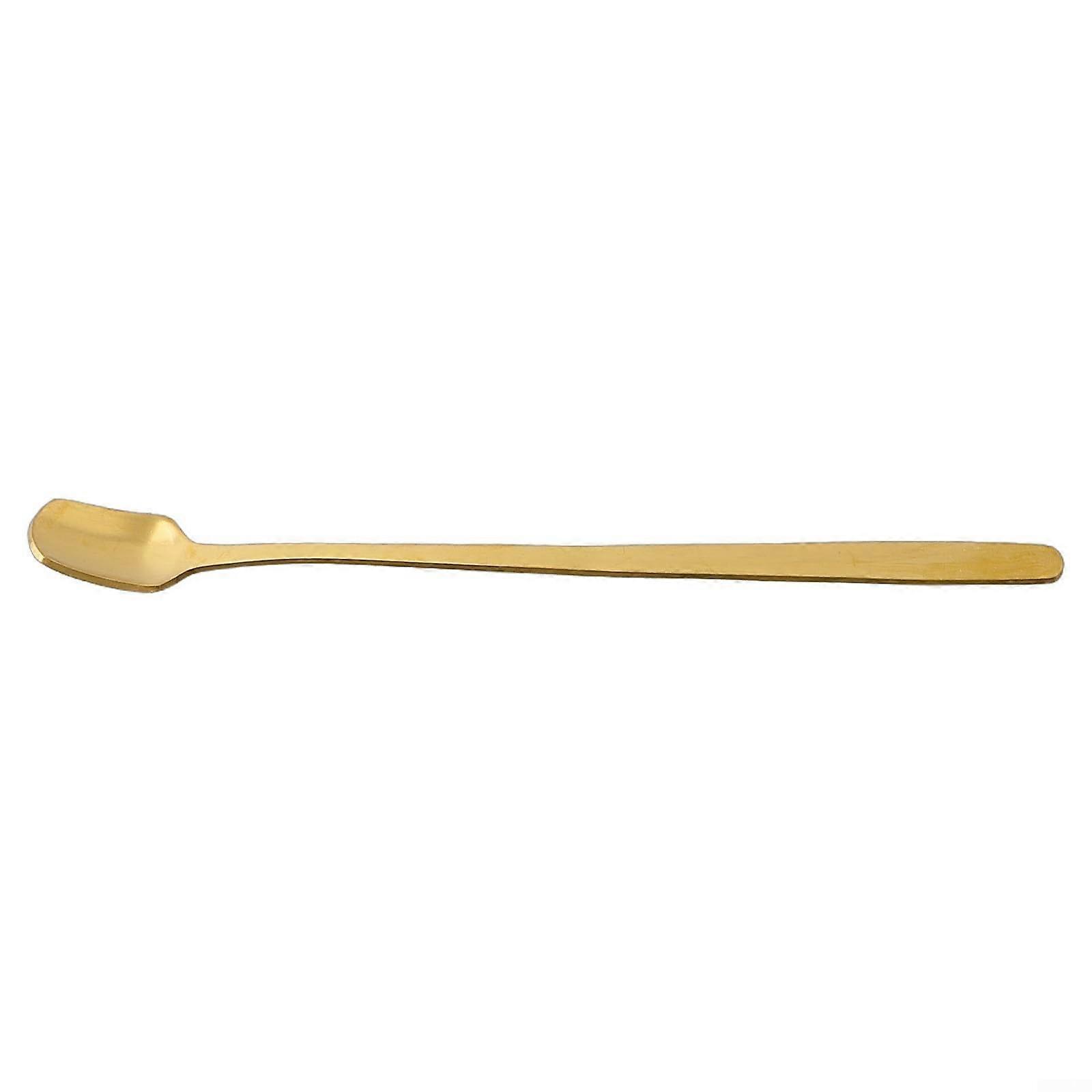 Streamlined Design Stainless Steel Drink Stirrer for Beverage Mixing - Gold Finish, 15 cm