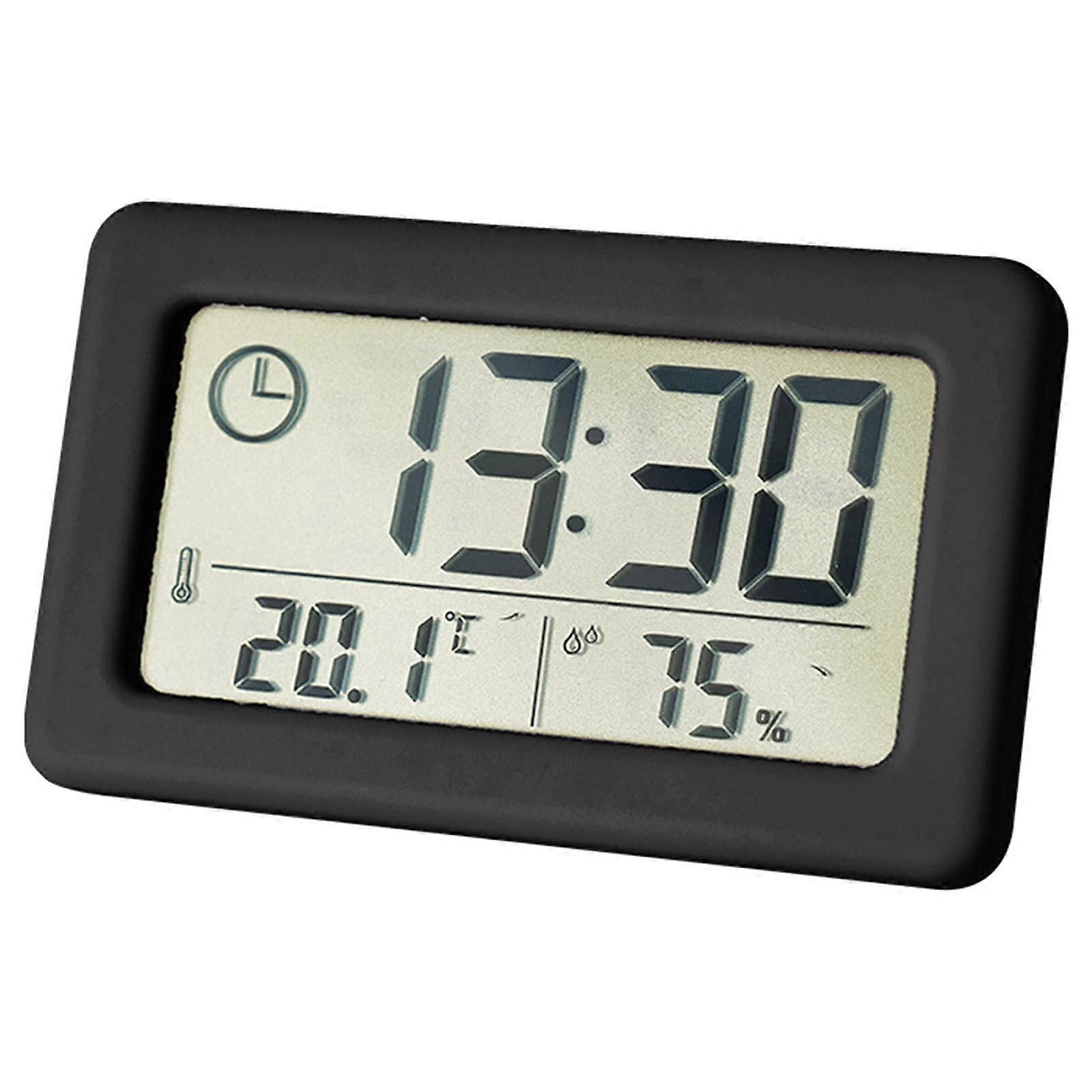 Heimtextilien Electronic Clock with Large LCD Display, Accurate Temperature and Humidity Measurement Features