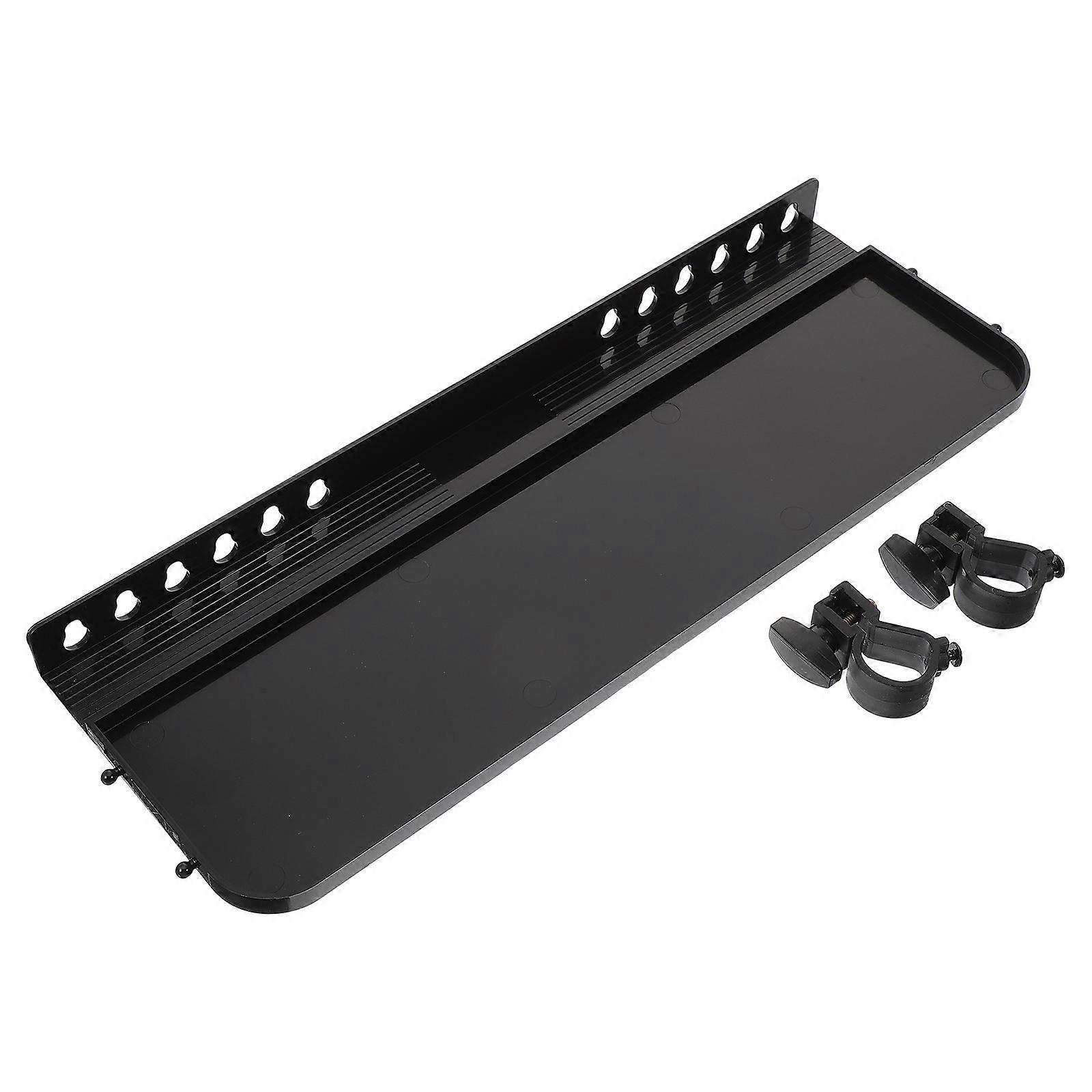 Black Plastic Storage Tray for Painting Tools and Small Accessories Portable and Durable 7.5 inches