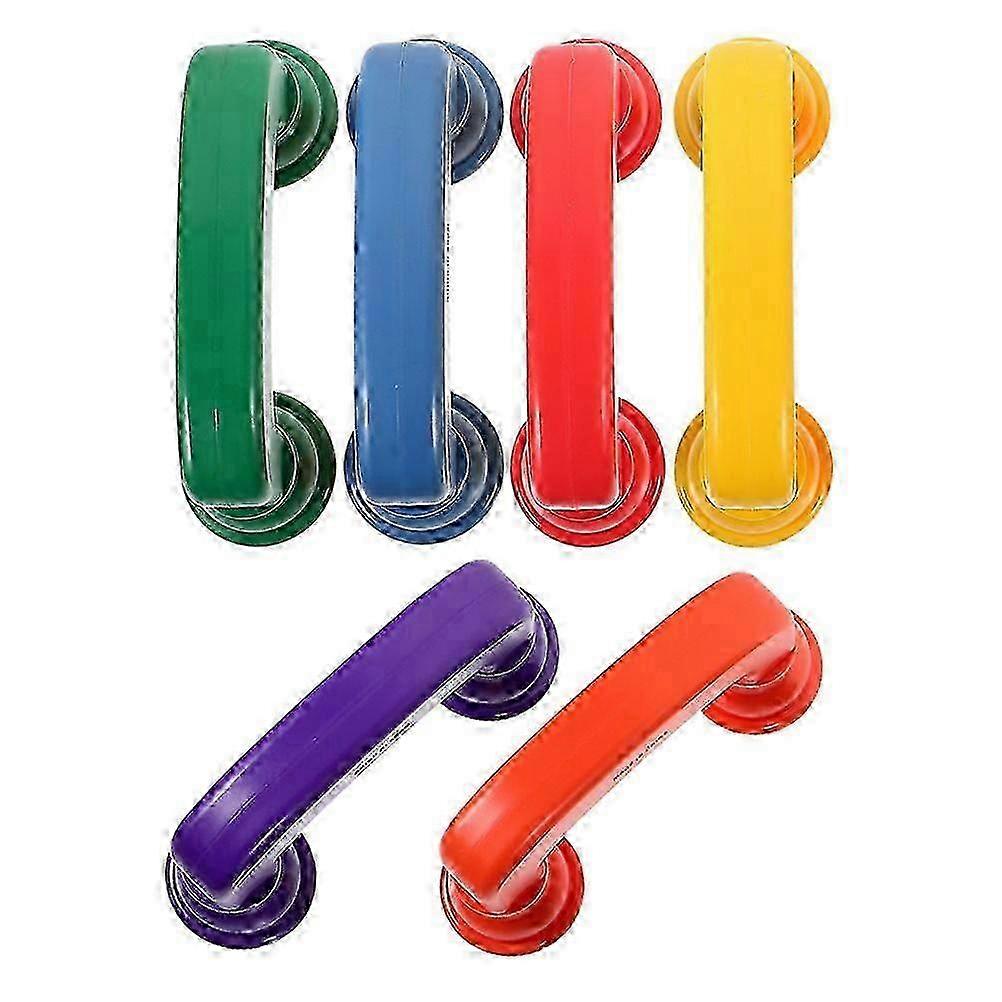 6pcs Plastic Reading Phones in 6 Colors for Sound Feedback, Speech Therapy Tool for Kids and Adults