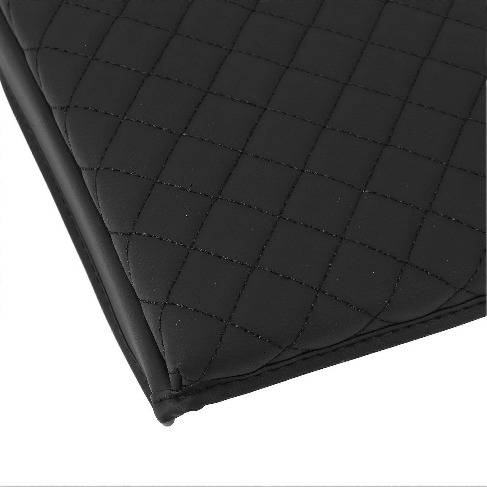 LED Car Trash Can Waterproof Compact Leak Proof Reusable Artificial Leather Automotive Garbage Bag