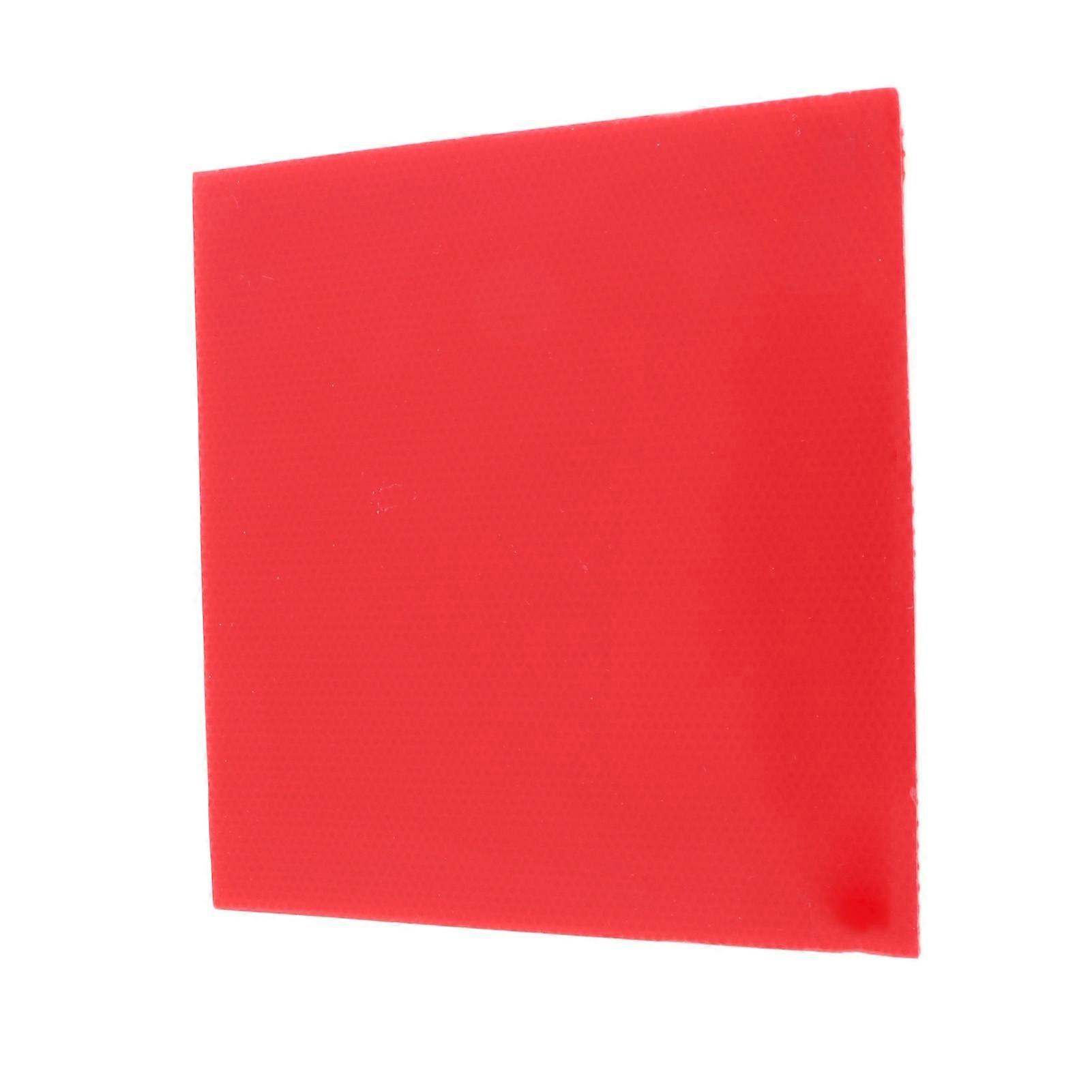 Table Tennis Paddle Rubber with Sponge, Ping Pong Racket Replacement for Beginner Training, Red Rubber Sheet for Improved Spin and Control