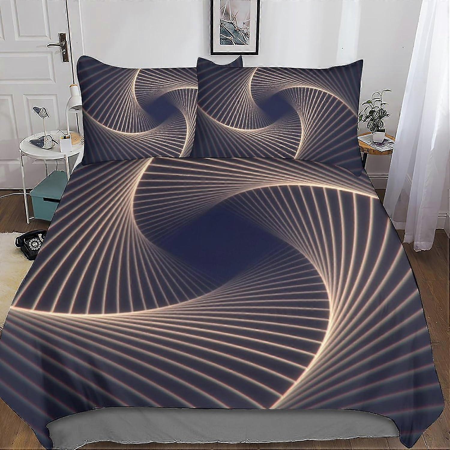 Plaid Stripes Comforter Cover 3D Print Bedding Set Decorative 3 Piece Set Floral Print Duvet Cover Set Bedspread Cover with Pillowcase Soft
