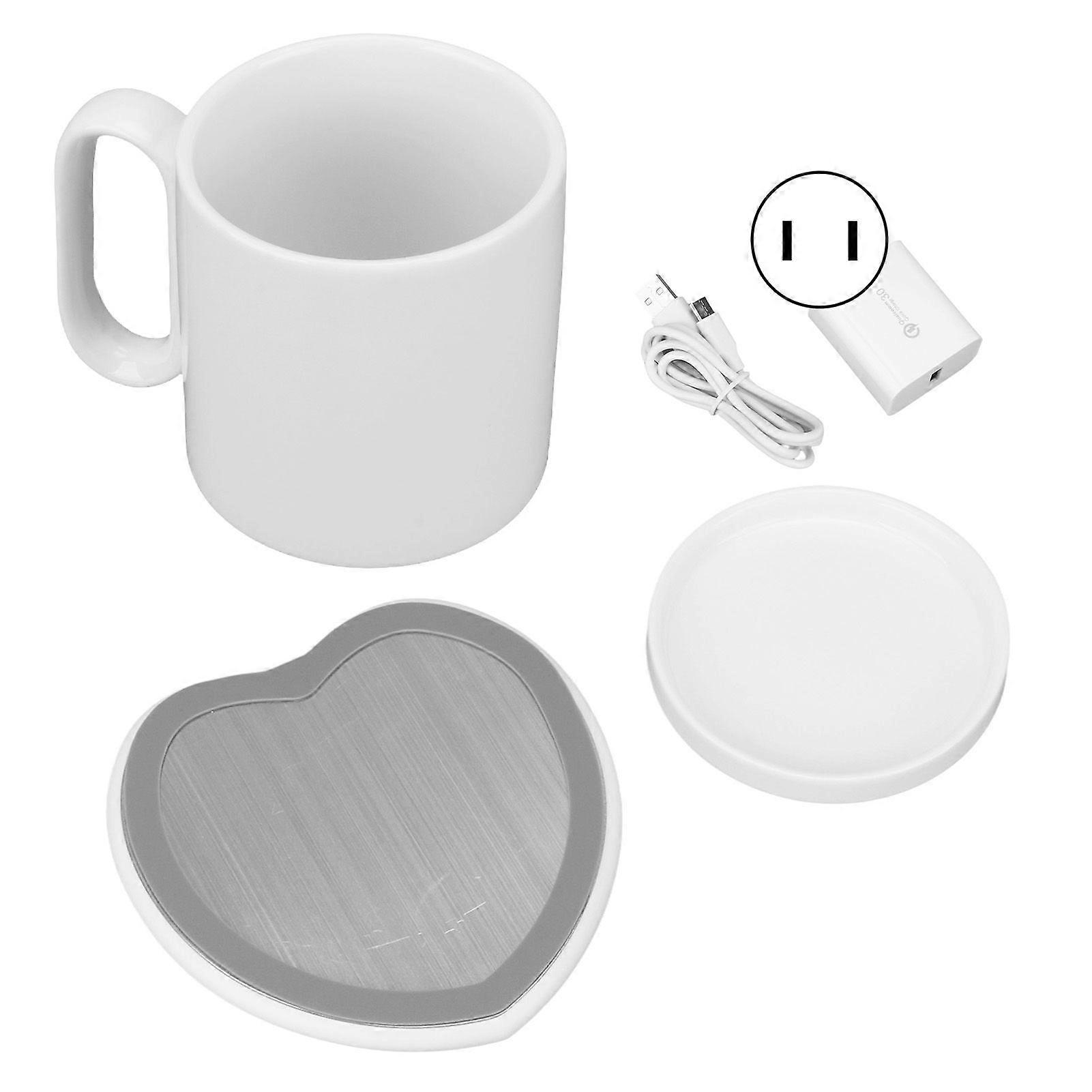 2025 Latest Model  Electric Coffee Warmer Heart Shaped 2 Constant Temperature