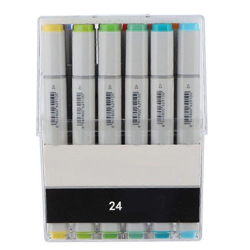 2025 أحدث موديل 24 لونا كحول مزدوج الرأس الفن ماركر القلم الملابس