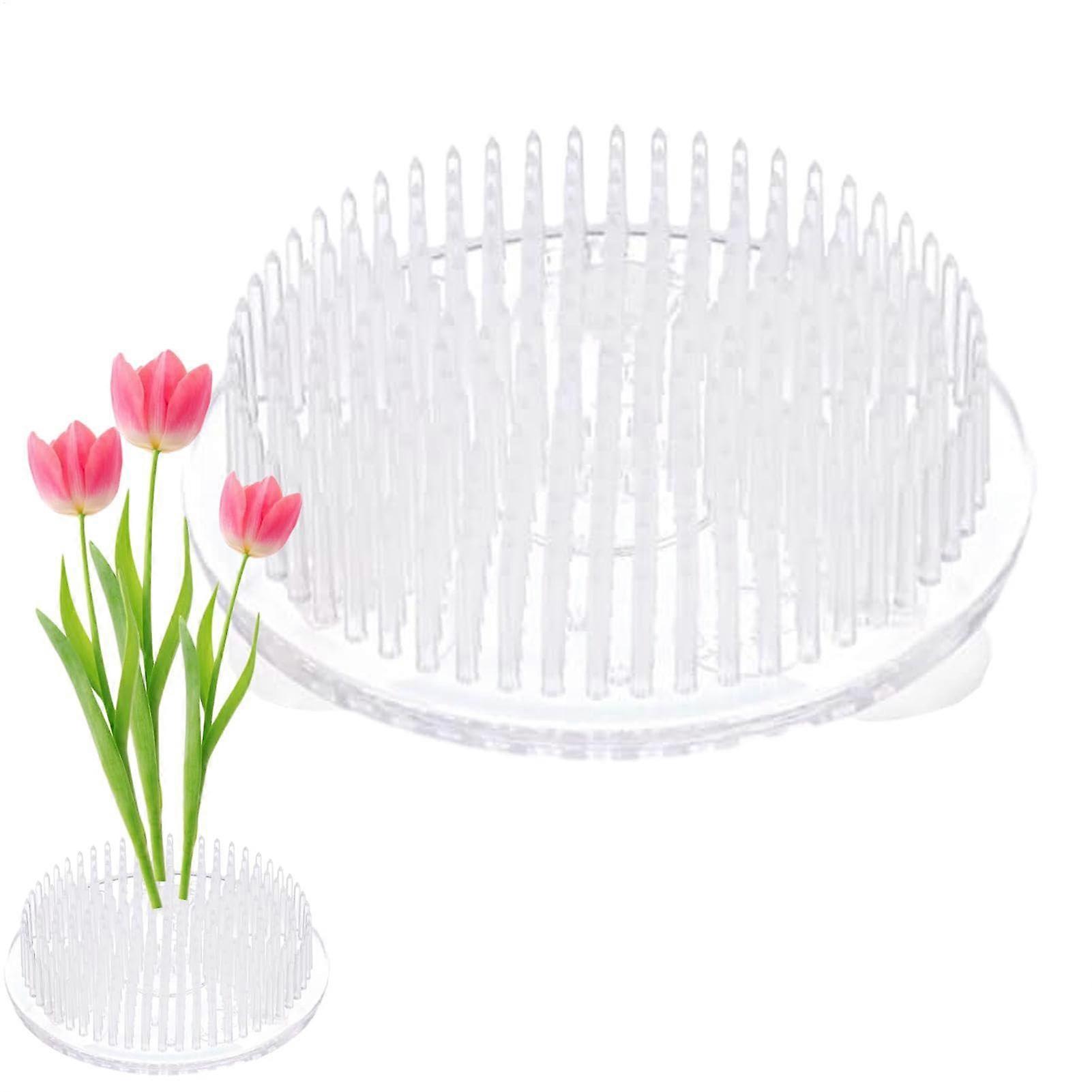 Transparent Flower Arrangement Tool - High-Transparency Floral Fixation Device for Bouquets and Centerpieces