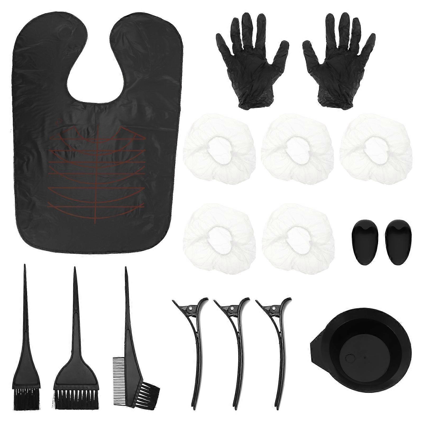 Professional Hair Coloring Kit with Bowl and Comb for Salon or Home Use – DIY Styling Set with Assorted Colors