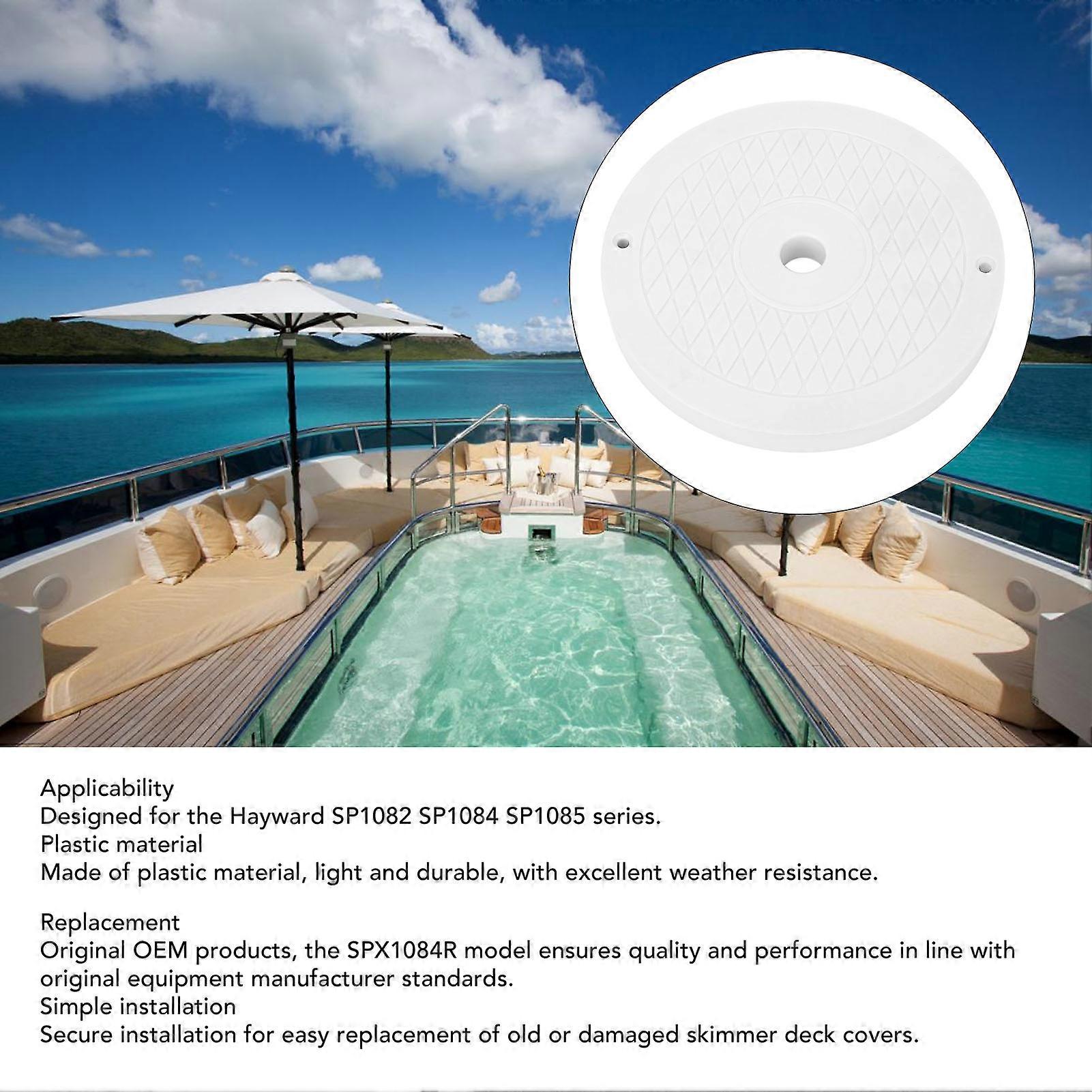Skimmer Deck Lid SPX1084R 8‑5/8 Inch Skimmer Deck Lid Cover Replacement for Hayward SP1082 SP1084 SP1085 Series Skimmer