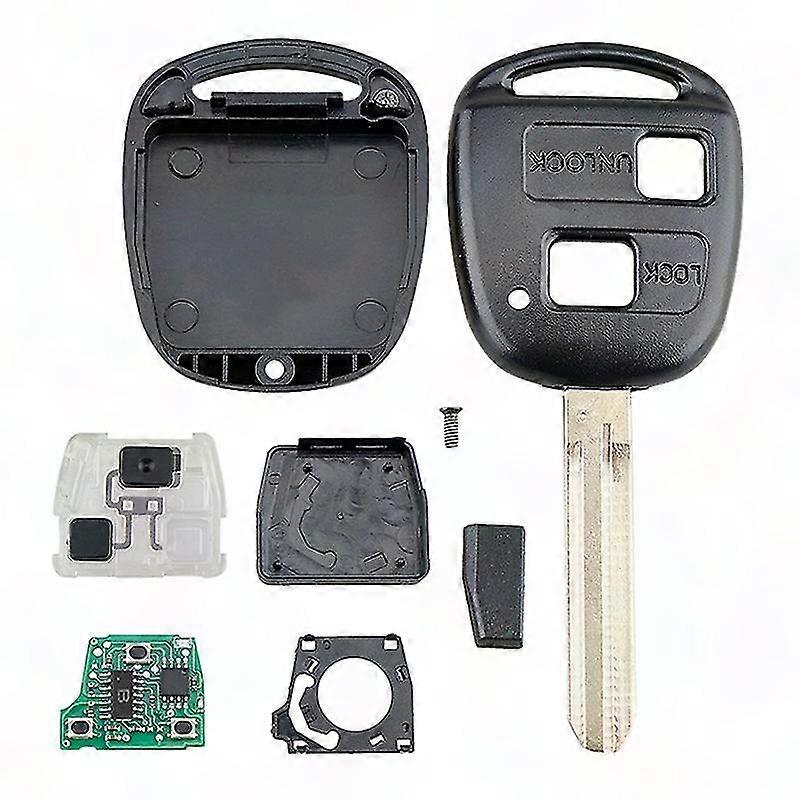 Remote Key Fob with 2 Buttons and 4C Chip for Vehicles 2001-2007, 304MHz Frequency