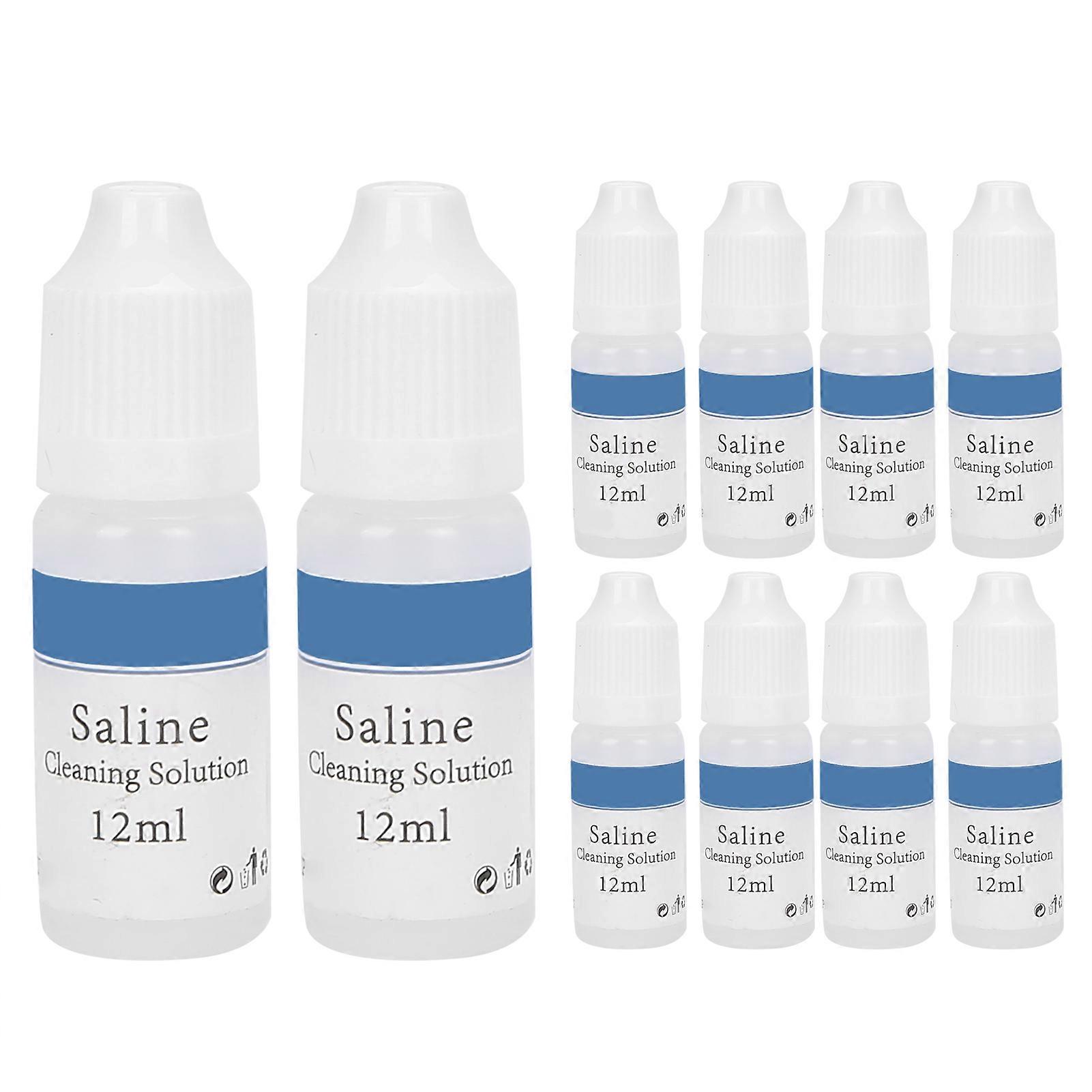 10pcs 12ml Microblading Cleaning Solution Tattoo Saline Cleaning Liquid for Eye Nose
