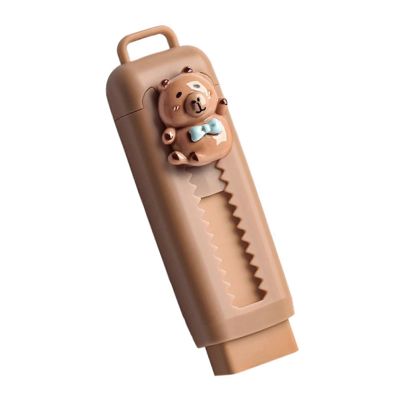 Retractable pencil eraser, refillable, sliding pencil eraser, easy erasing for writing, drawing, Christmas stocking stuffer