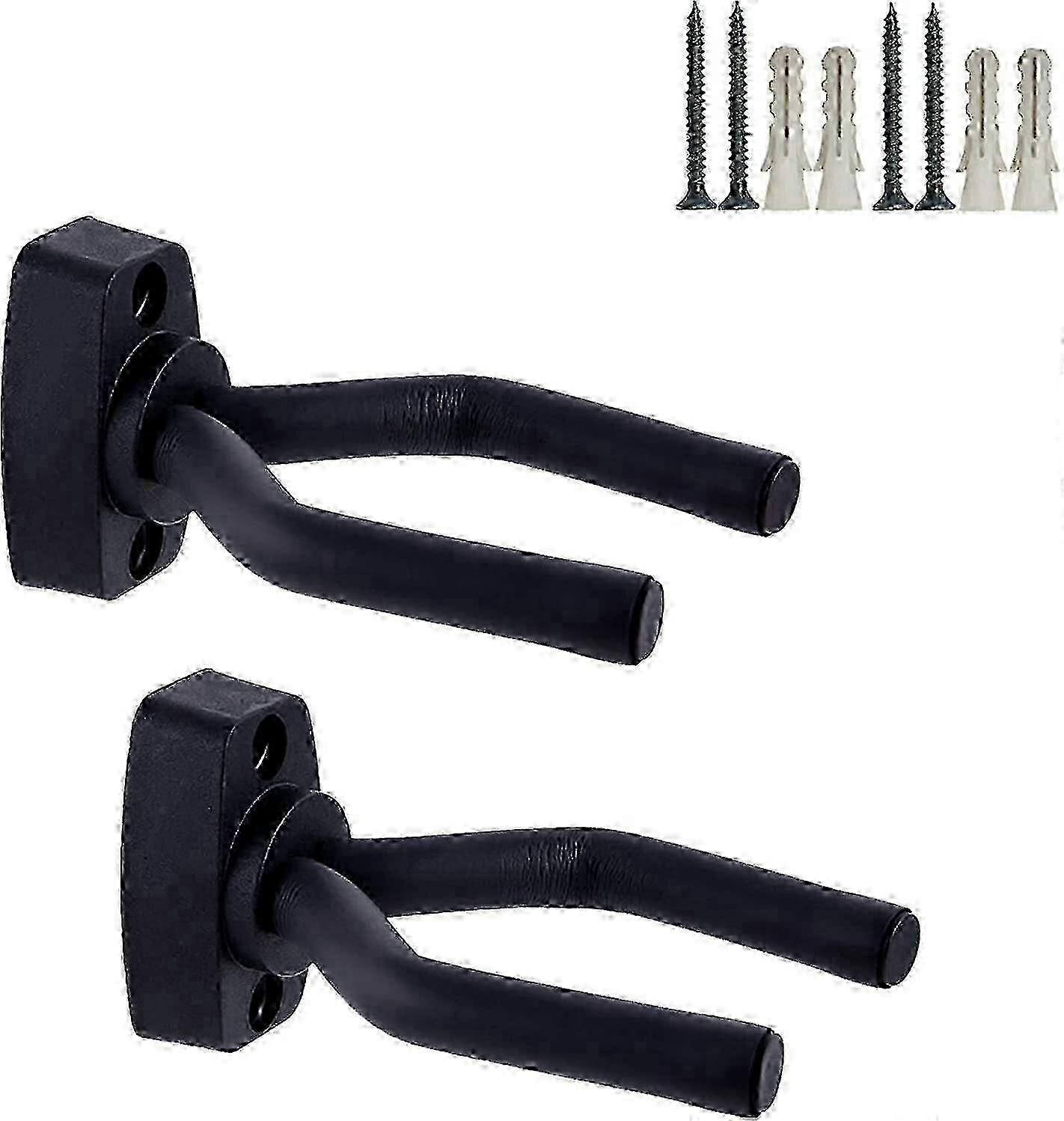 Guitar Wall Mount Hooks 2 Pack, Guitar Hook Hook Brackets with Screws