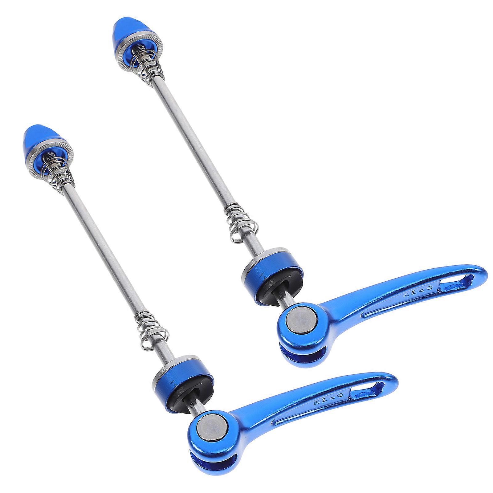 Mountain Bike Quick Release Tool Bike Parts For Road Bike Use Blue Color 22x2x2cm Practical Durable 1 Pair