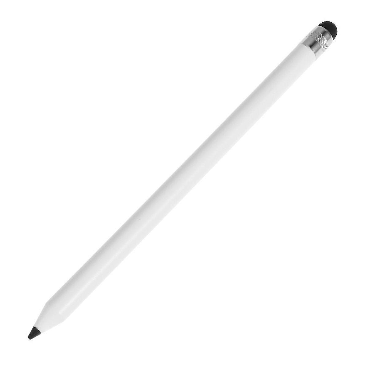 High Precision Stylus Multipurpose Touch Pen Writing Capacitive Stylus for Phone Tablet (White)
