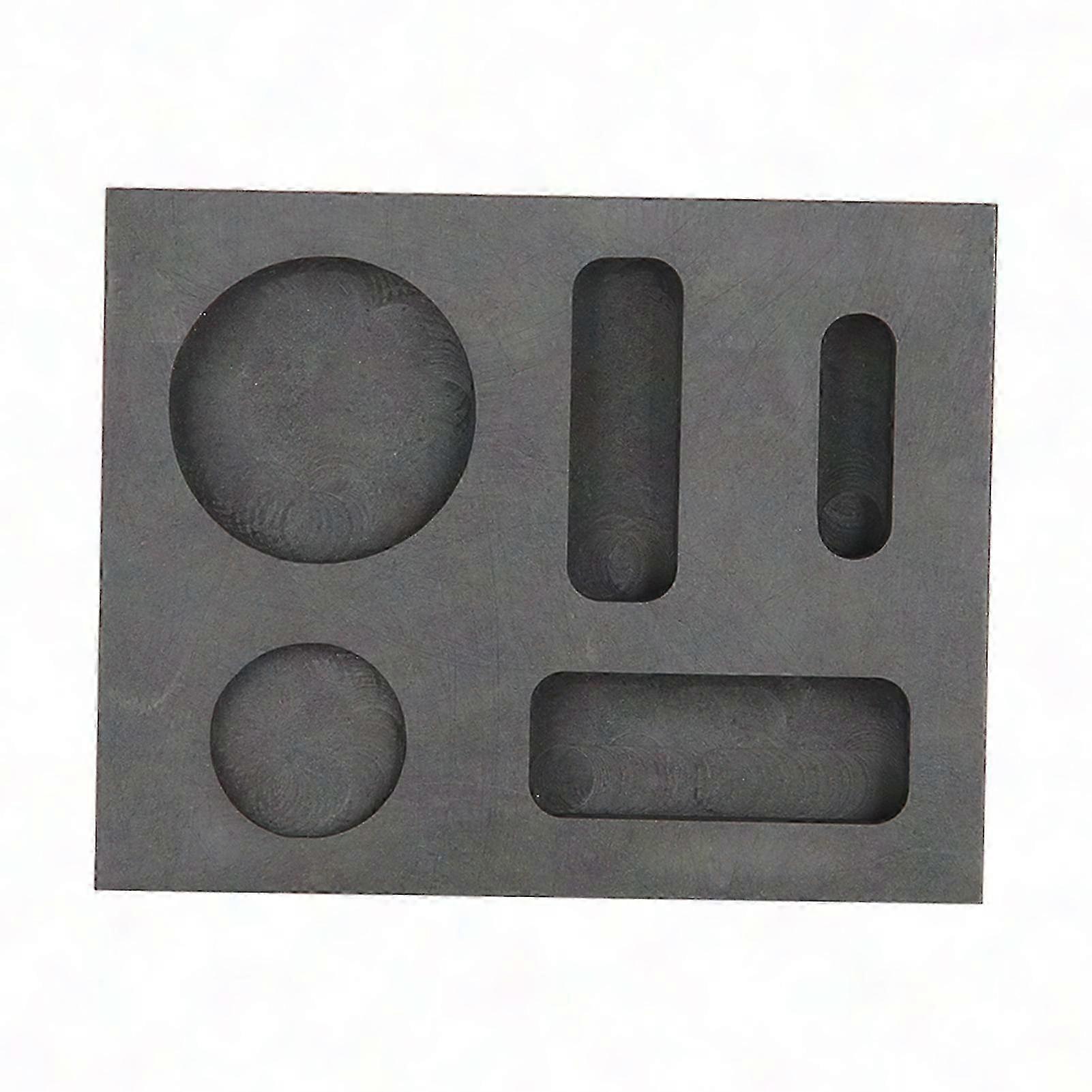 Graphite Mold with 5 Grooves for Scrap Metal Melting and Refining Casting