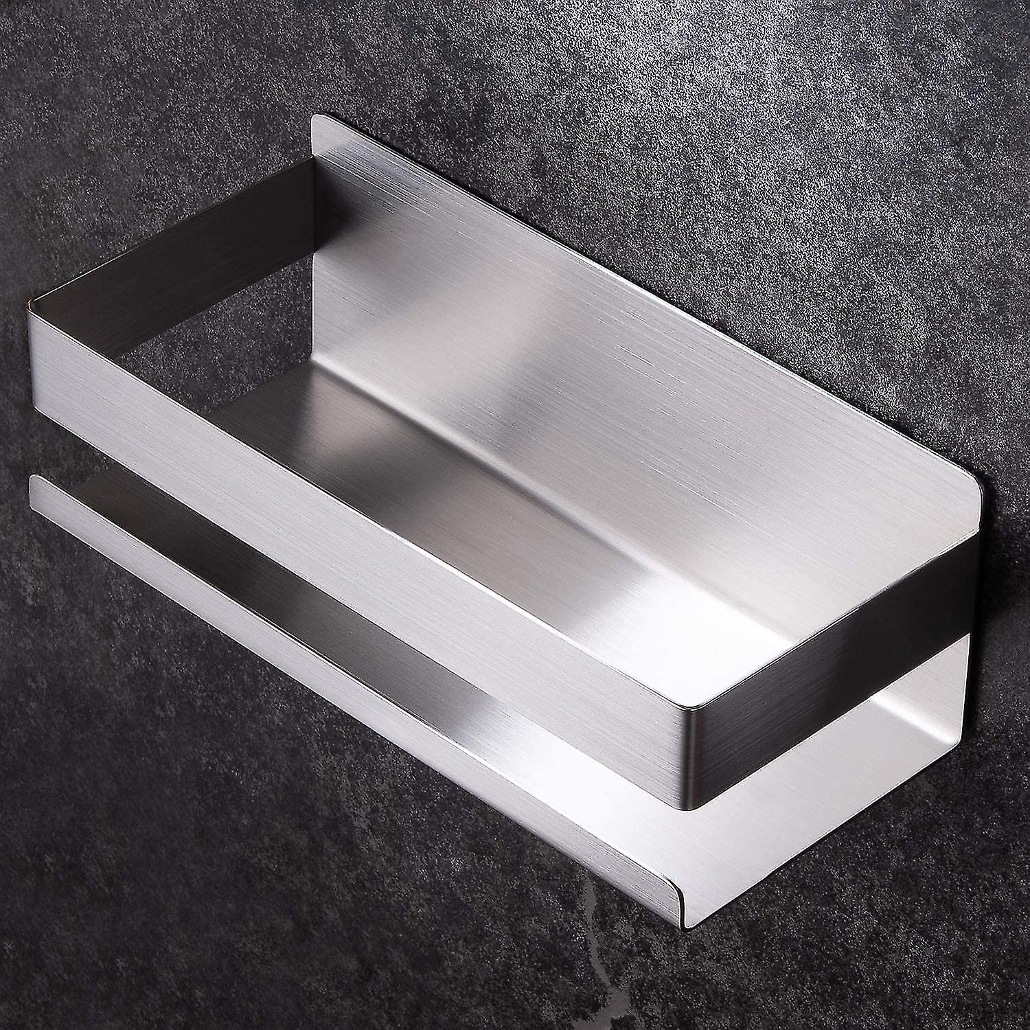 Self Adhesive Bathroom Shelf Shower Caddy Stainless Steel